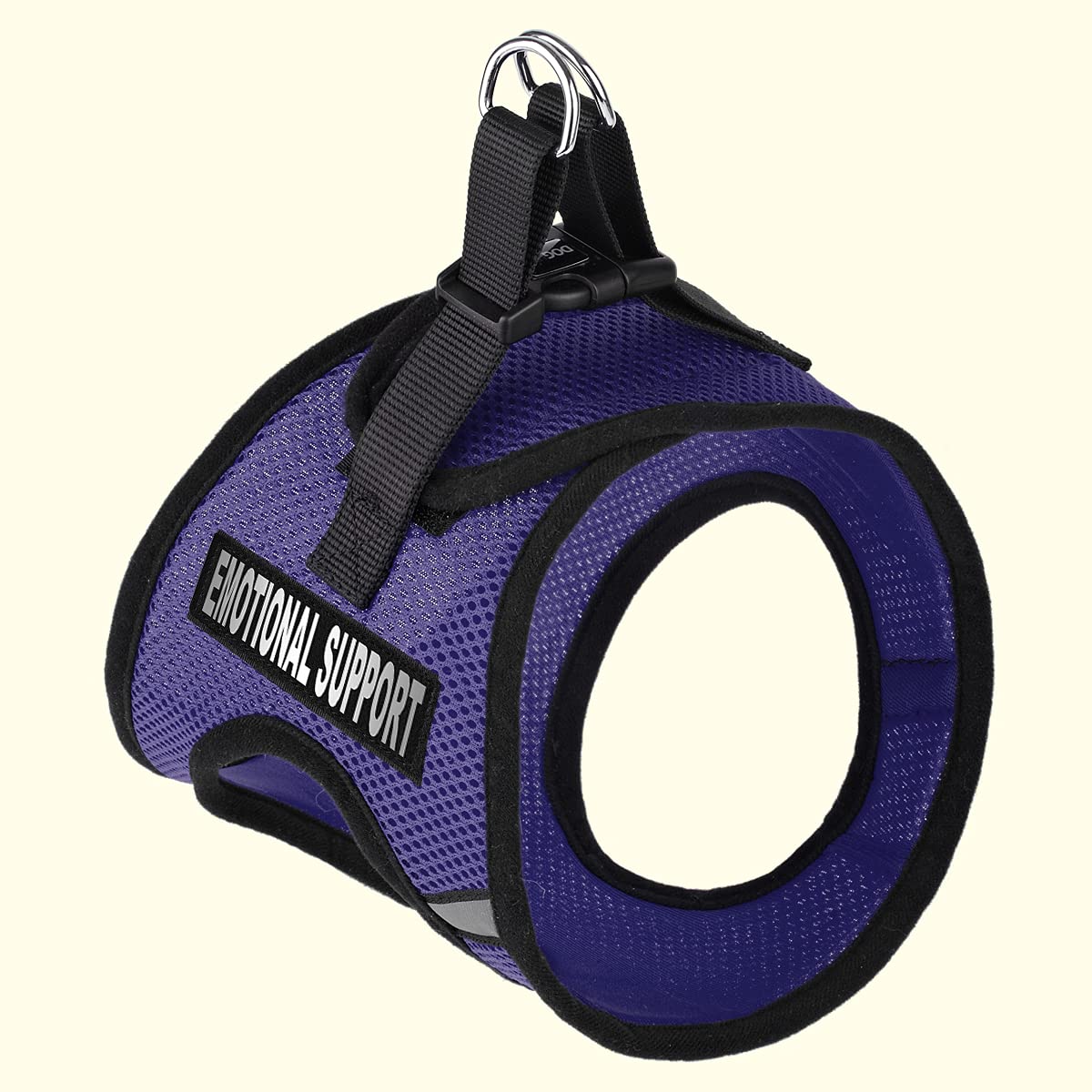 Dogline York Step In Mesh Dog Harness With Emotional Support Patches No Choke Pet Vest Soft Gentle Padded Chest Halter For Puppies Small Medium And Large Dogs 24-26 Inches Girth Purple
