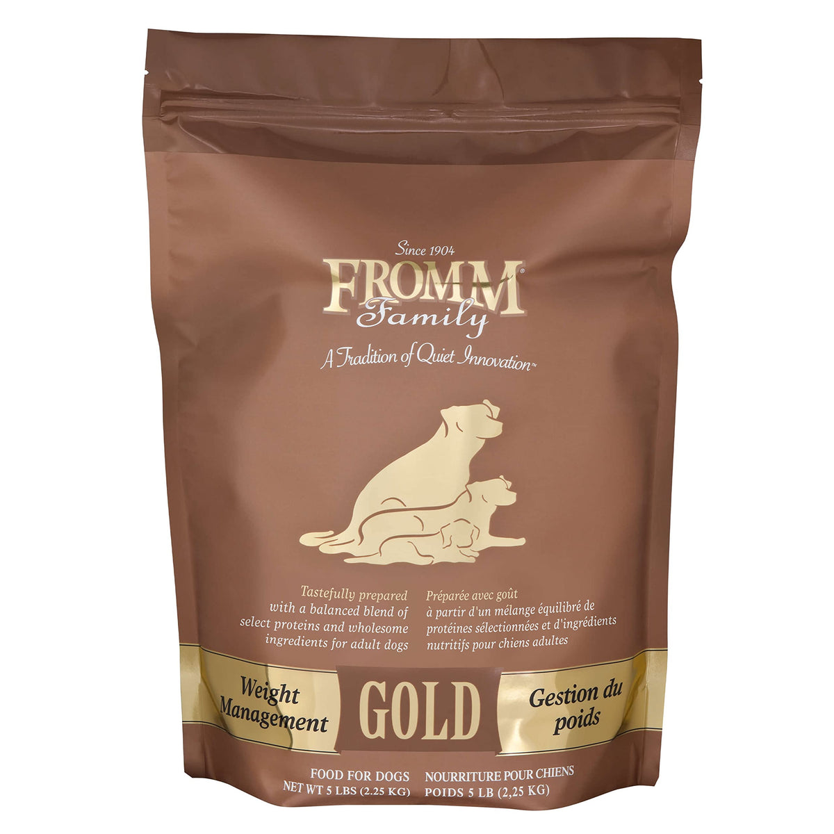 Fromm Weight Management Gold Premium Dry Dog Food - Weight Management Dog Food For Medium & Small Breeds - Turkey Recipe - 5 Lb