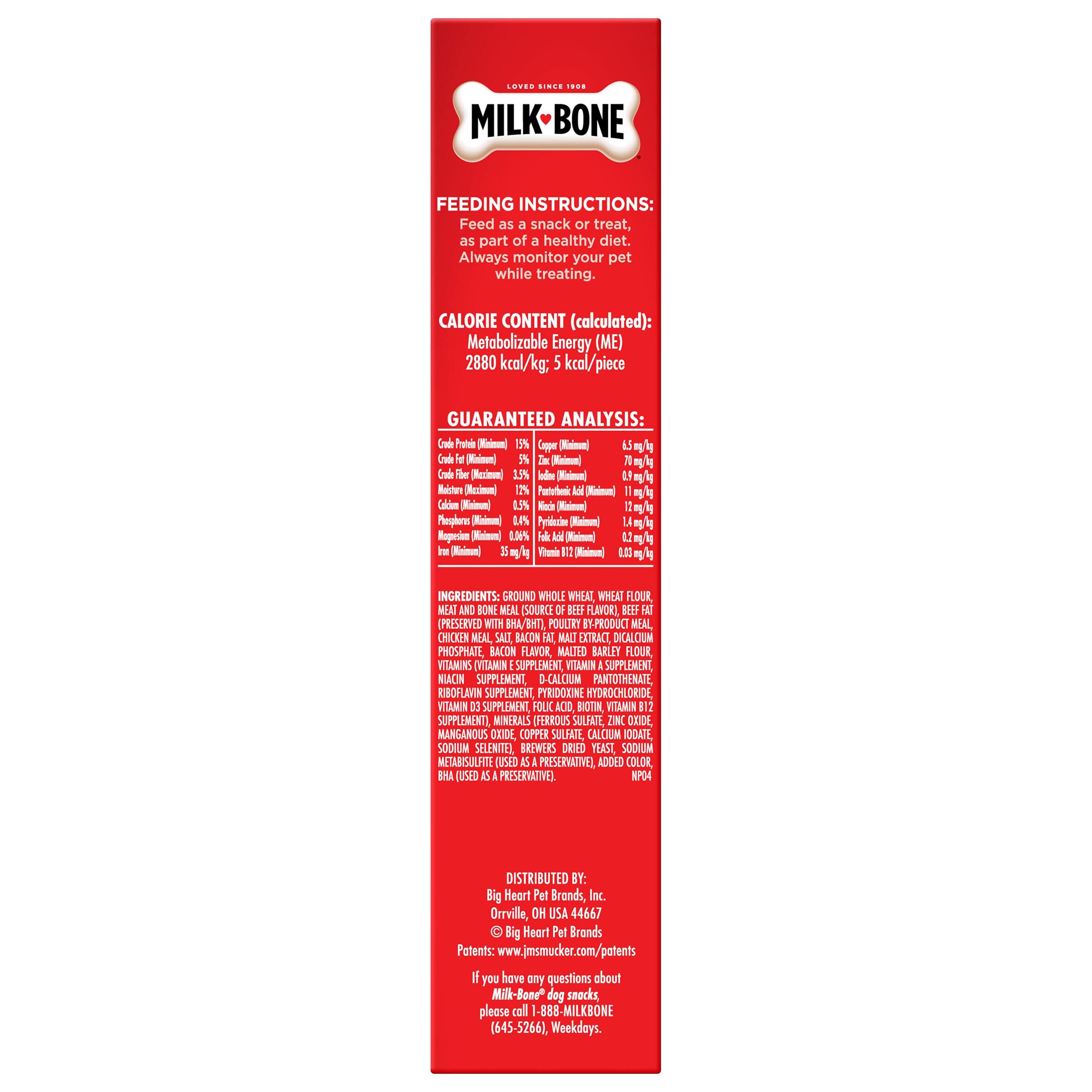 Milk-Bone Minis Flavor Snacks Dog Treats, 15 Ounce (Pack of 6) Crunchy Texture Helps Reduce Tartar