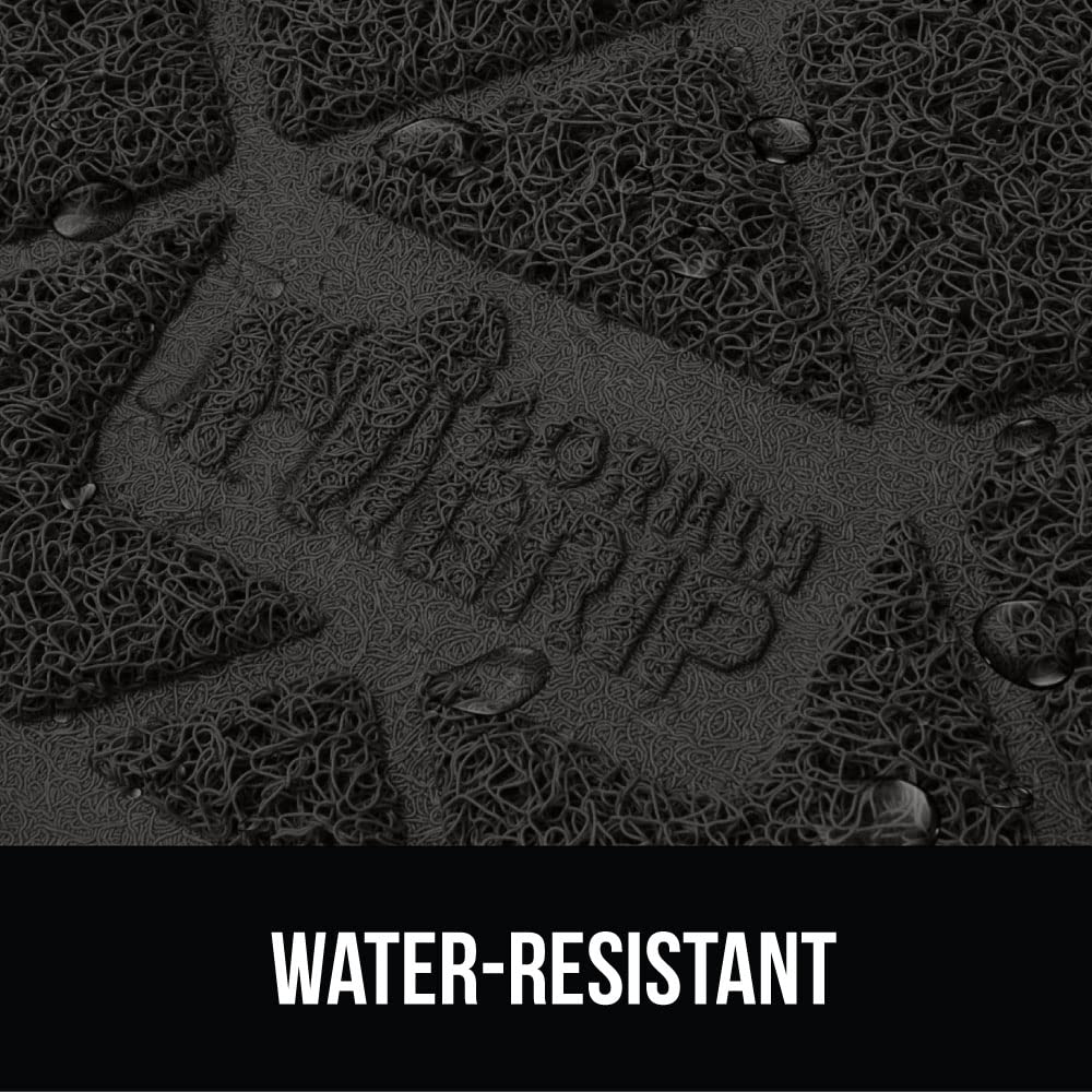 Gorilla Grip Thick Cat Litter Trapping Mat, 24X17, Less Waste, Traps Mess From Box For Cleaner Floors, Stays In Place For Cats, Soft On Kitty Paws, Easy Clean, Small Size, Durable Backing, Black