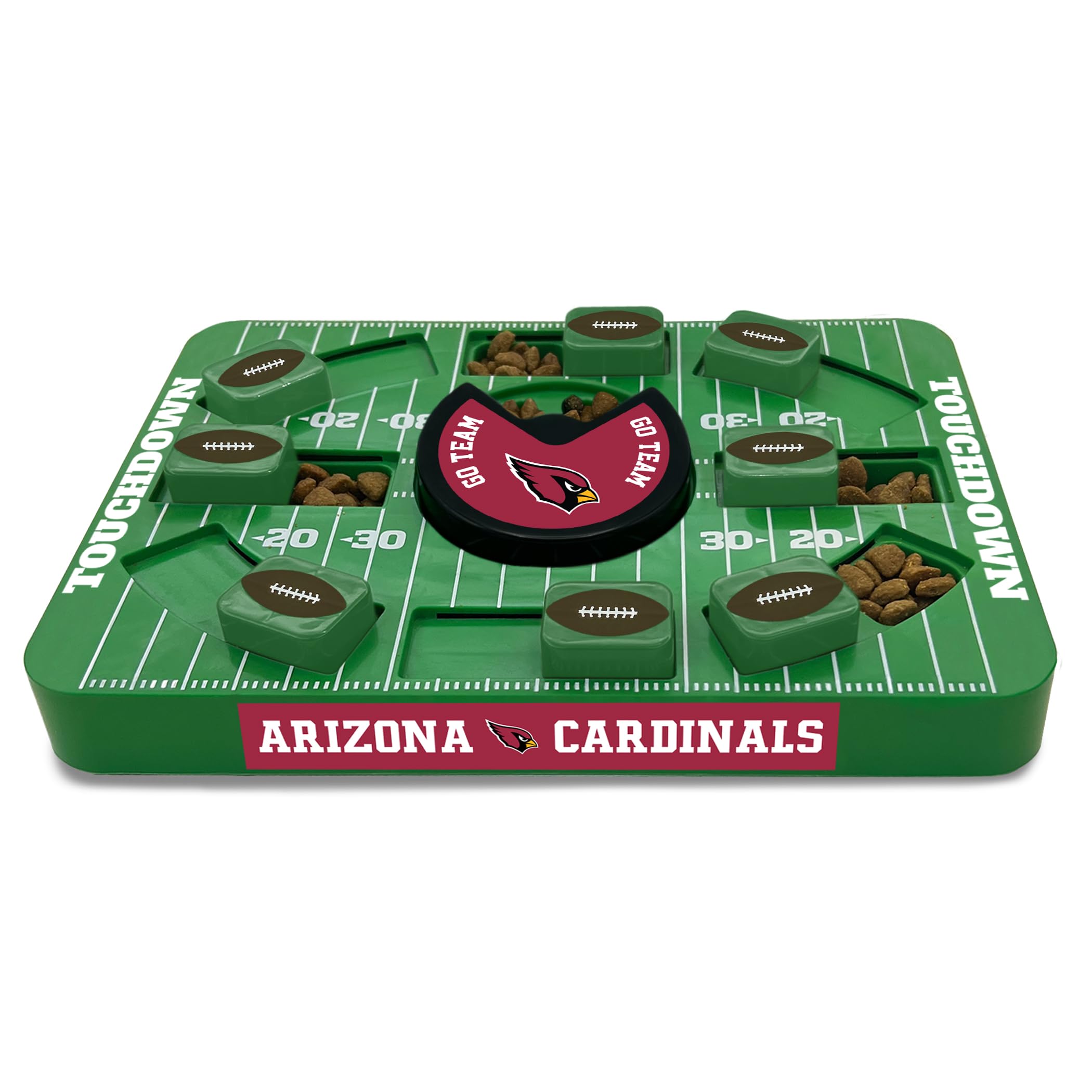 Pets First Nfl Arizona Cardinals Large Puzzle Toy, Dog Puzzle Treat Toy, New Large Size, Interactive Dog Treat Toy, Dog Slow Fee