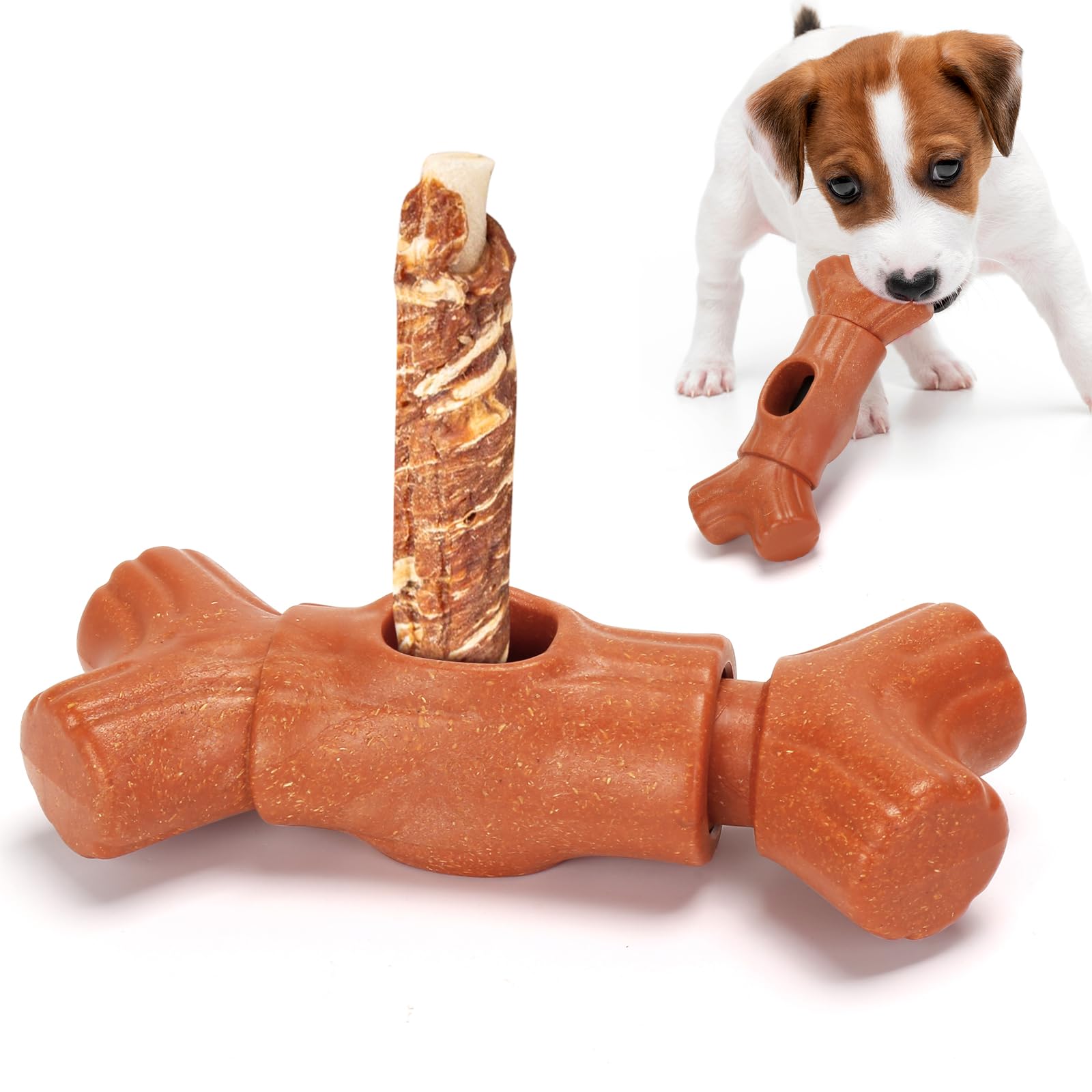 Pleasthome Indestructible Dog Chew Toy, Branch Shape, Gift For Aggressive Chewers