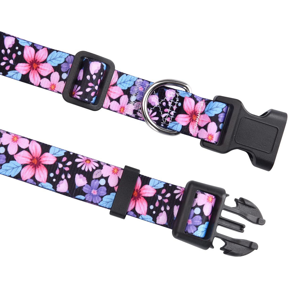 Hqyddmi Dog Collar For Small Dogs, Soft Comfy Pet Collar For Small Medium Large Dogs, Floral Pattern For Boy Girl Puppy Dogs(Flo