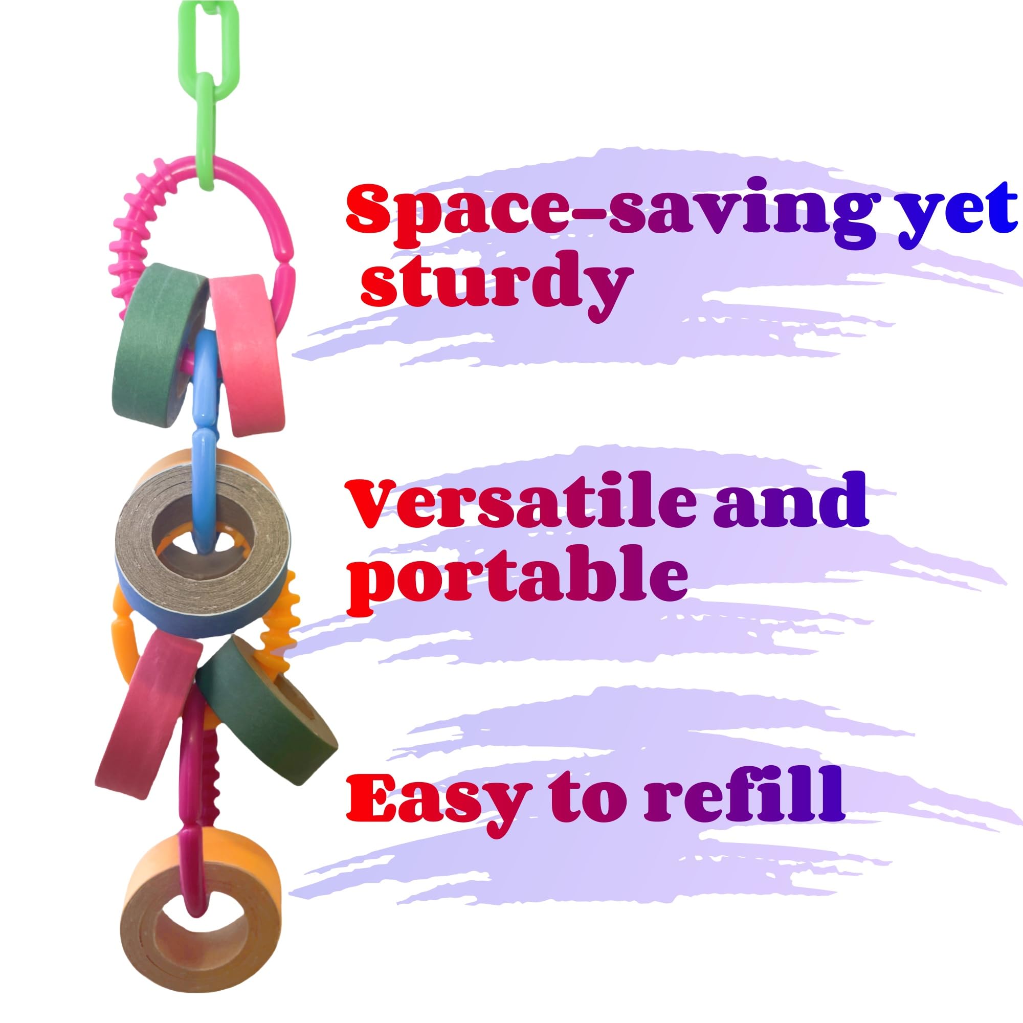 Bird Toys For Large & Medium Parrot Shredding Foraging Chewing Cardboard Bagles Hanging Toy 2Pcs Bird Cage Accessories For Amazo