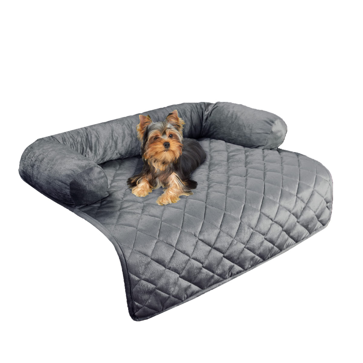 Couch Cover For Dogs - 30X30.5 Water-Resistant Pet Furniture Protector With Memory Foam Bolster And Quilted Fabric - Pet Supplie