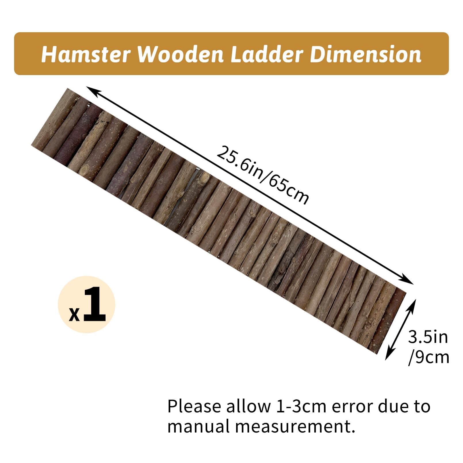 Hamiledyi Hamster Bridge Wood Hamster Climbing Ladder Rat Ladder Bridge Small Animals Cage Accessories For Dwarf Syrian Hamster