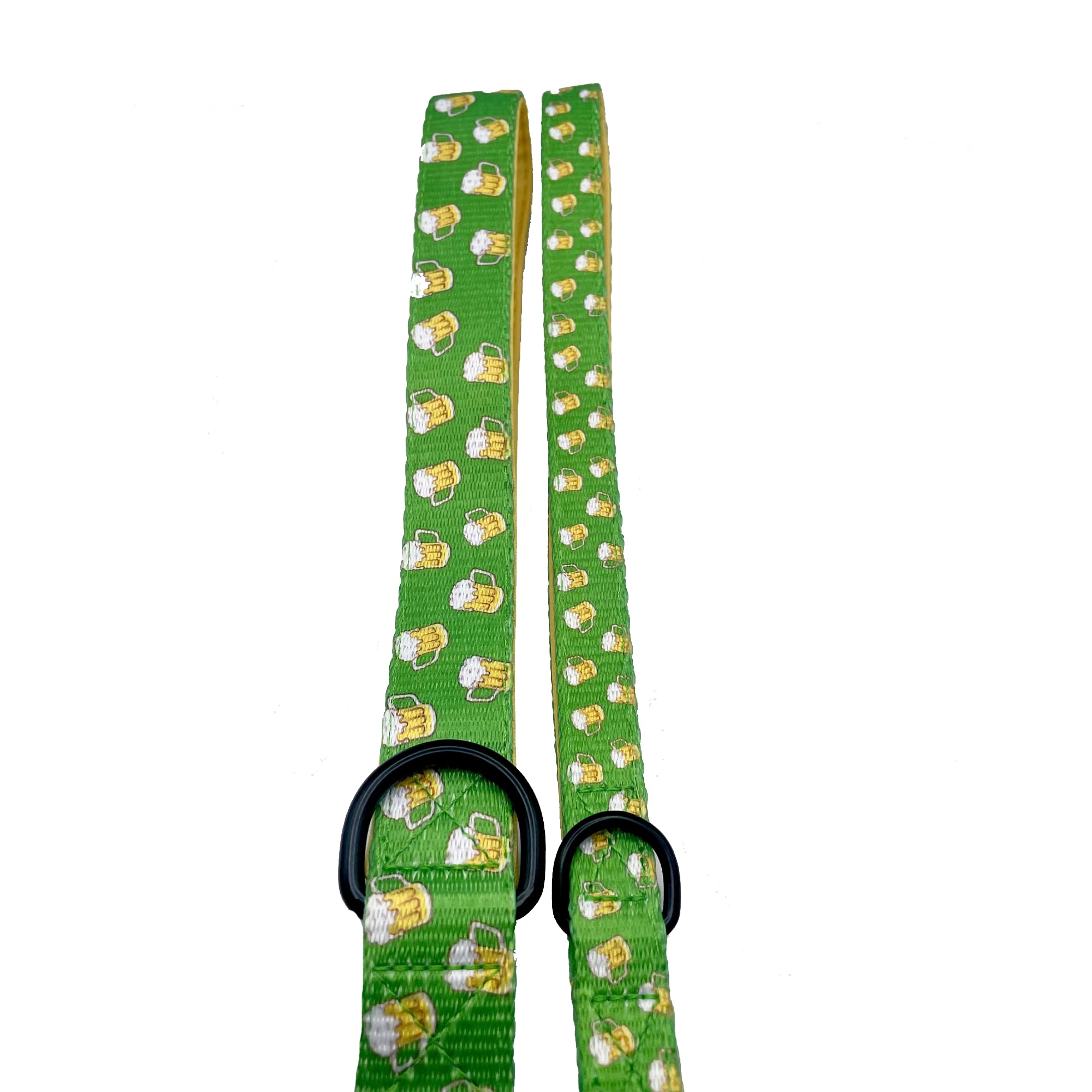 Cutie Ties Dog Leash Green Beer– Durable Nylon Material - Premium Quality Leash For Dogs - Fancy Leashes - Cute Dog Leash In Two Sizes - (Green Beer, Small (5/8' X 5'))