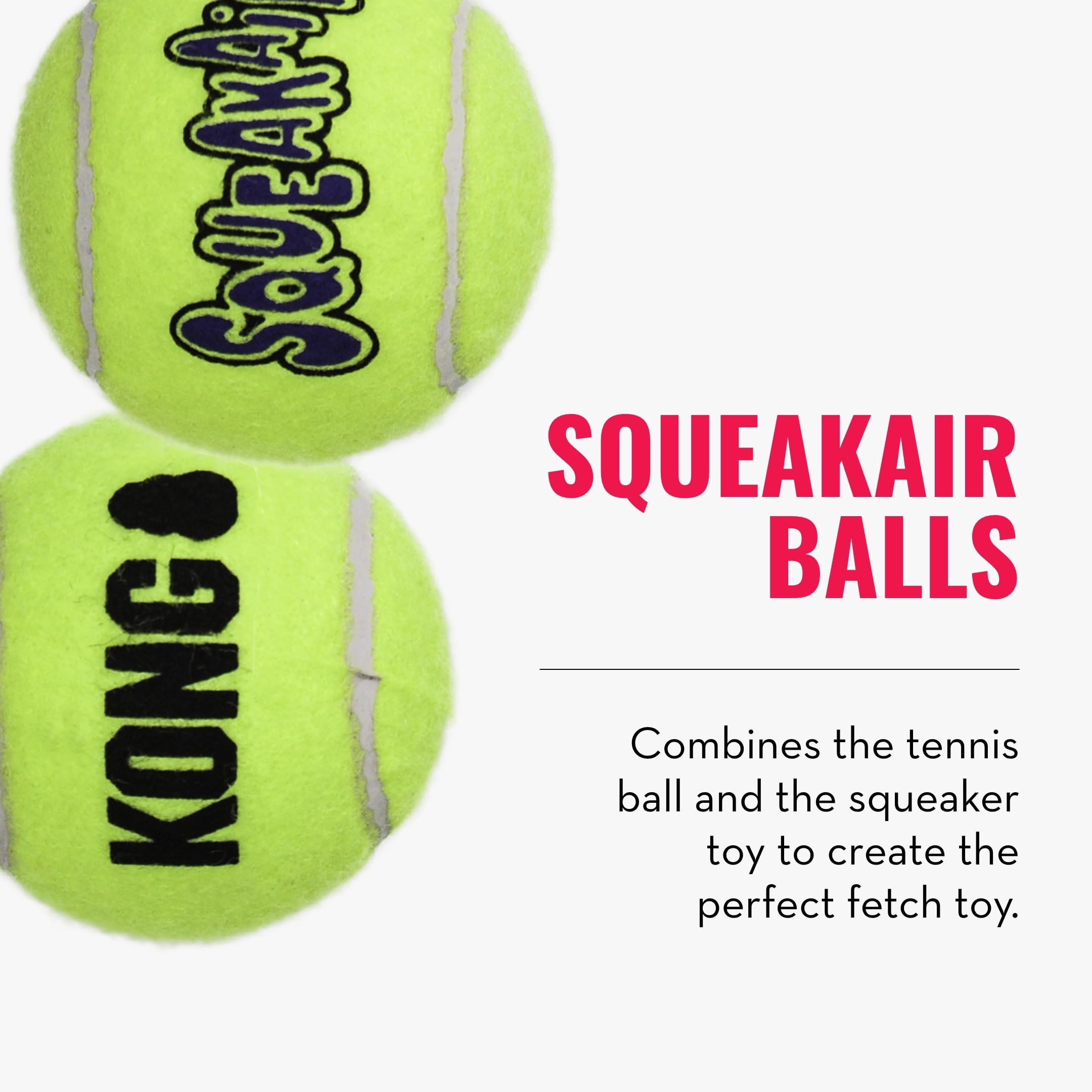Kong Cozie Ali Alligator & Squeakair Balls (3 Pack) - Dog Fetch & Chew Toys For Fun - Soft Toy Alligator For Indoor Play - Durab
