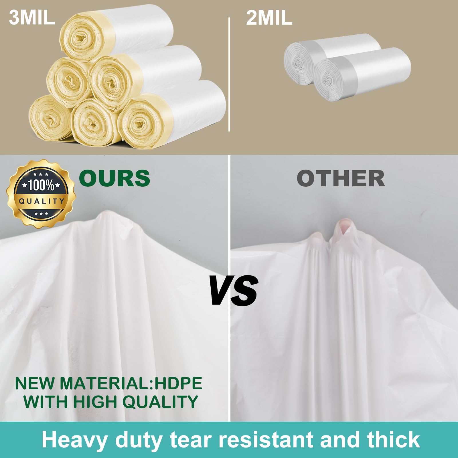 Elegx 80 Count Litter Box Liners, 3Mil Extra Thick Heavy Duty, Automatic Self Cleaning Litter Robot Cat Waste Bag, 26.6'' X 16.7