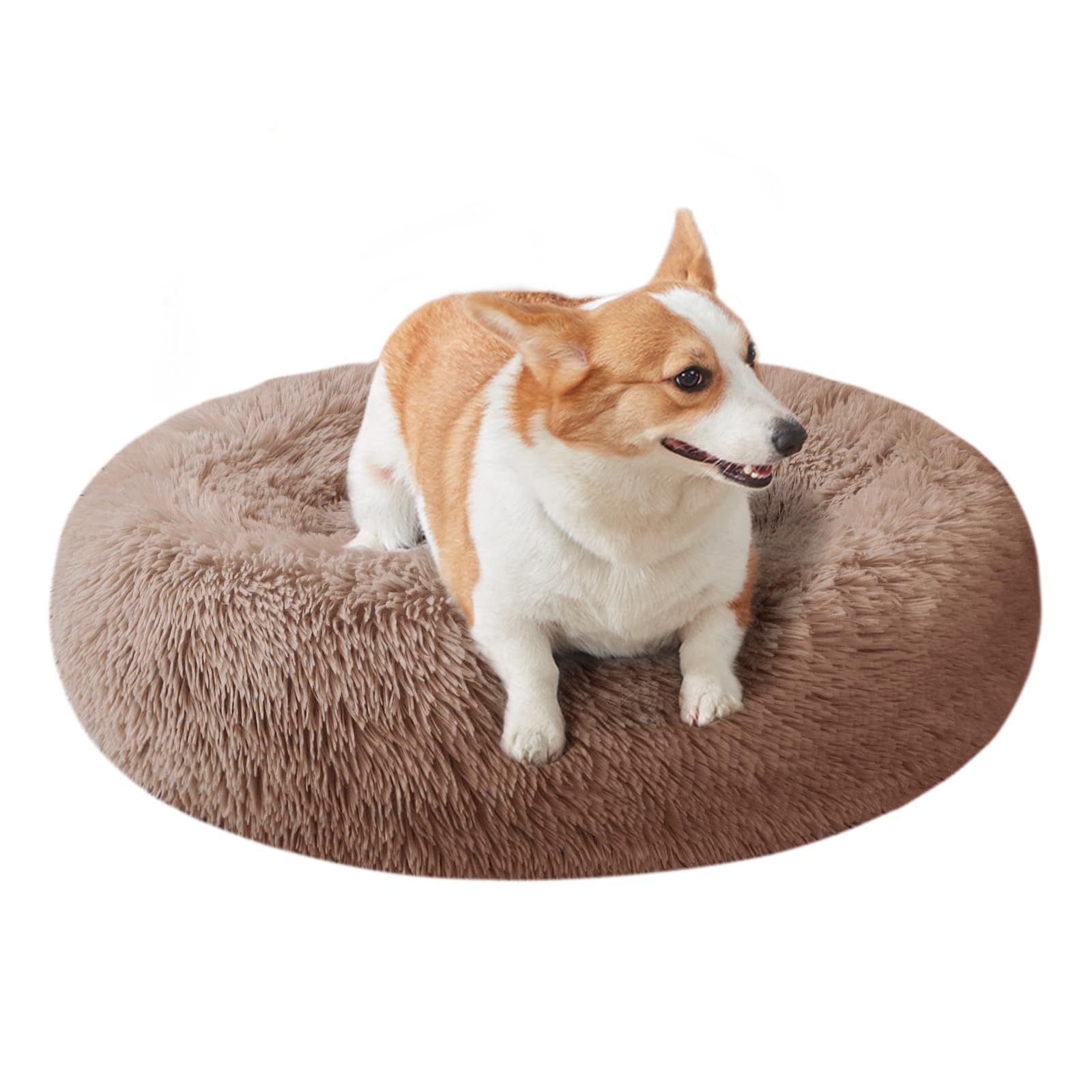 Nisrada Cat Beds For Indoor Cats,24 Inch Dog Bed For Small Melium Large Dogs, Washable-Round Pet Bed For Puppy And Kitten With S