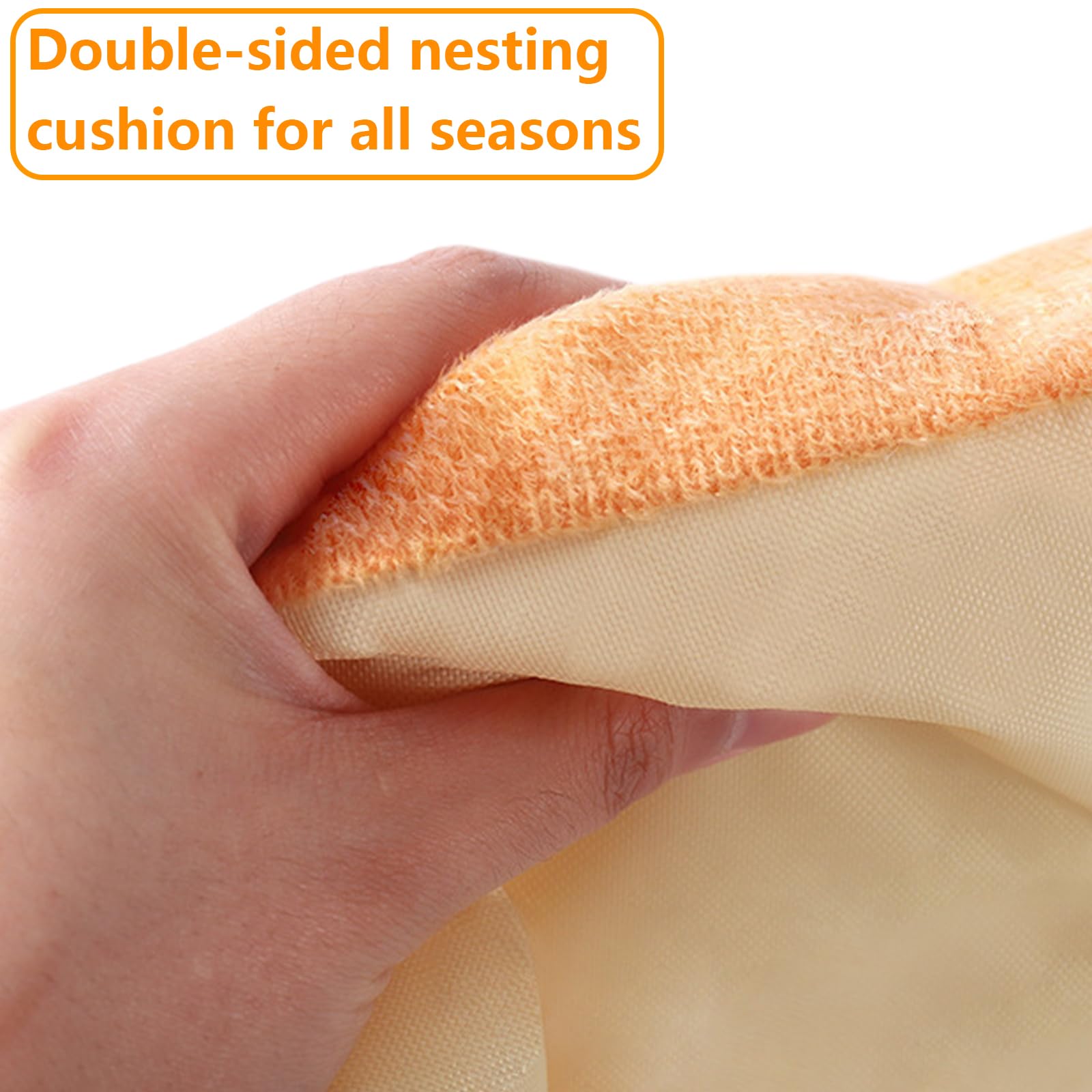 Acsist Bunny Bed, Rabbit Bed Carrot Shape, Soft & Machine Washable With Removable Cushion For Guinea Pig Chinchilla Squirrel Hed