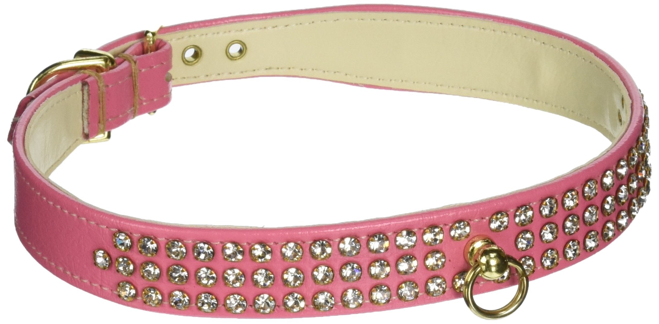 Dog, Puppy & Pet Collar, &quot;#73 Clear Crystal Jewelry Set&quot; Pink 20