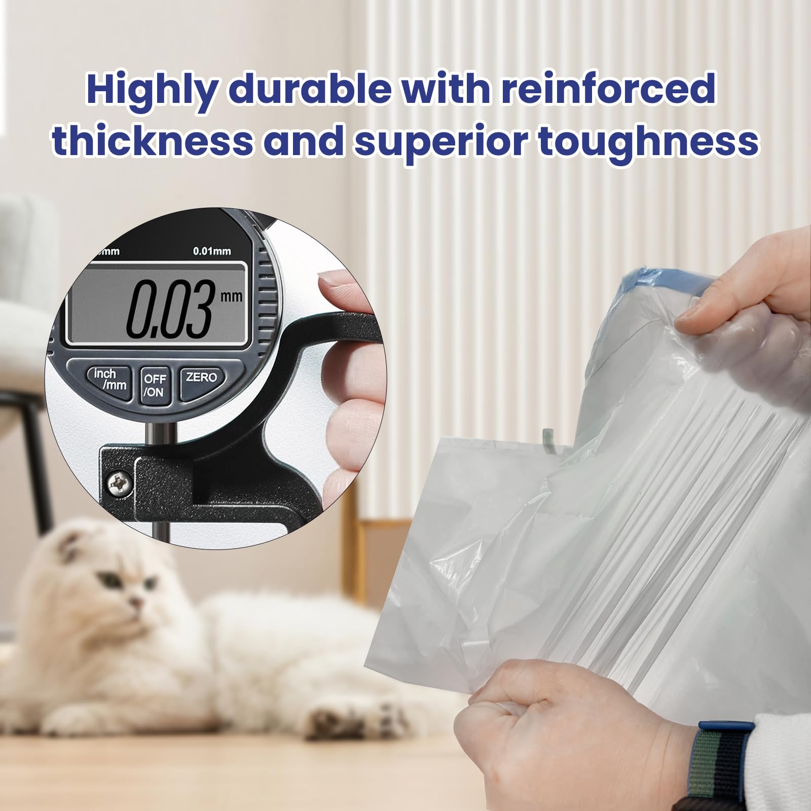 80 Count Cat Litter Liner Bags Compatible With Neakasa And Petpivot Autoscooper 11 Open-Top Pet Automatic Self Cleaning Cat Litt