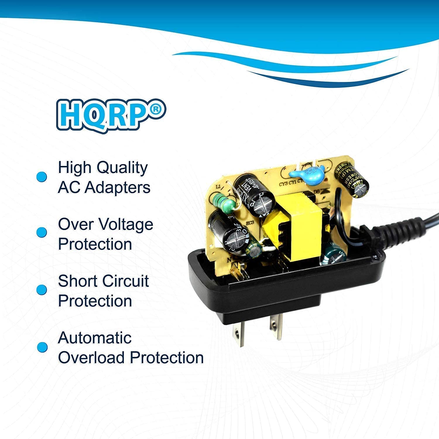 HQRP AC Adapter Battery Charger for SportDOG FR-250, SDT30-11229, 3-Pin Connector, UL Listed