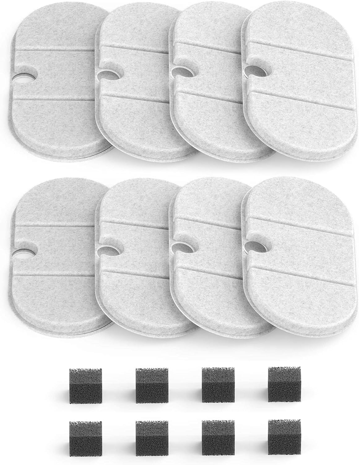 Petlibro 8 Packs Replacement Filters For Capsule Cat Water Fountain Plwf002, 4 Months Set Of Replacement Filters For Ultra Quiet Pet Water Fountain