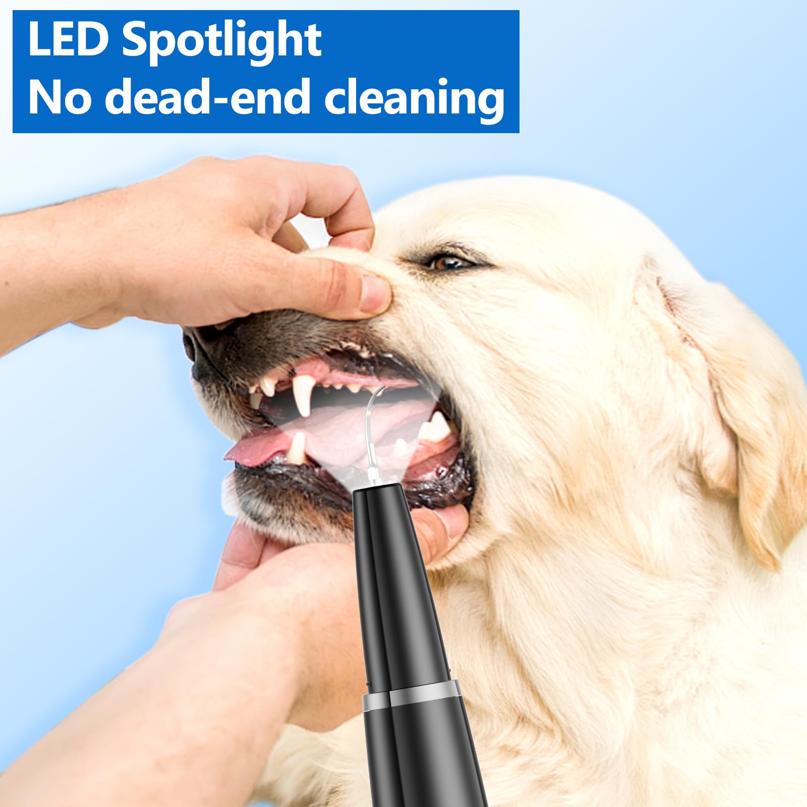 Ni-SHEN Dog Plaque Remover for Teeth,Pet Ultrasonic Tooth Cleaner,Teeth Cleaning Kit -Tartar Remover for Teeth Stains for Dogs a