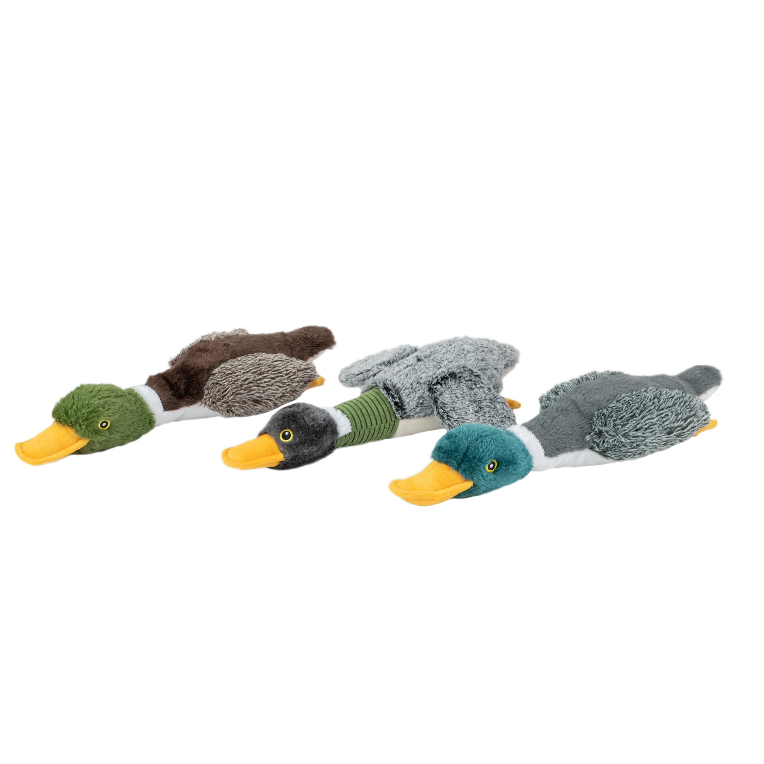 Best Pet Supplies Interactive Mallard Mates Dog Toy With Crinkle And Squeaky Enrichment For Small And Medium Breed Puppies Or Do