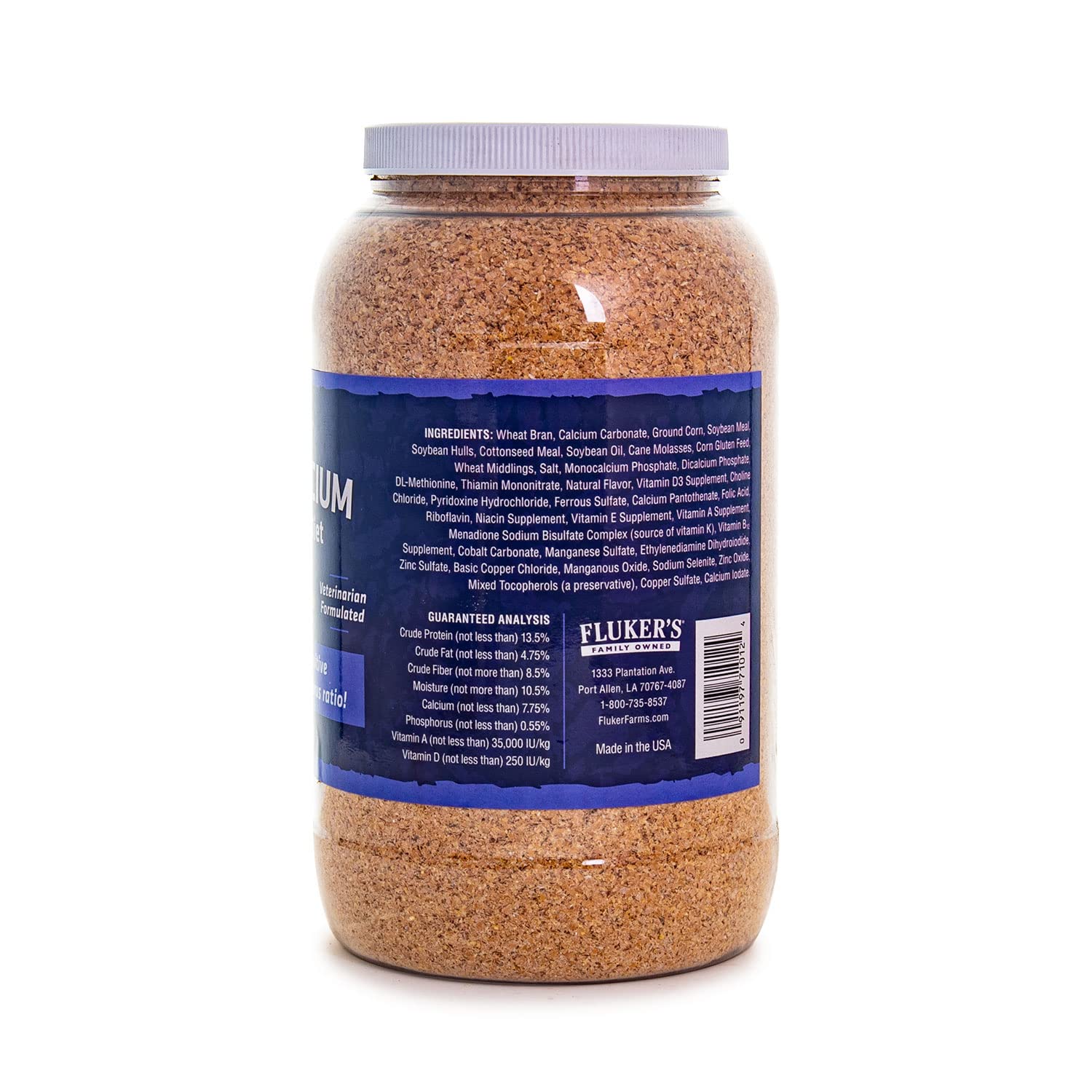 Flukers High Calcium Mealworm Diet, Can Be Used as a Gut-Loading Food or Bedding, 3 lbs.