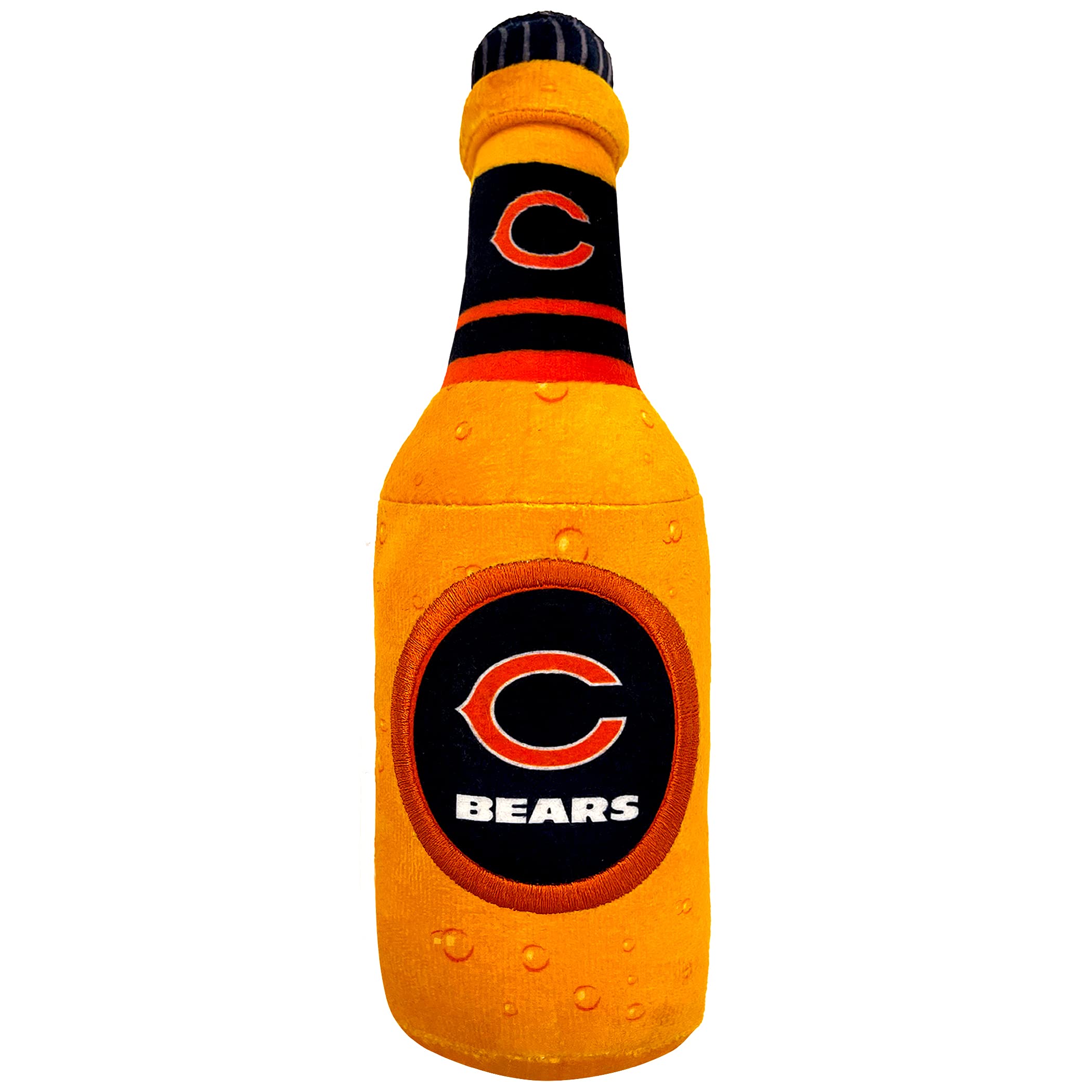 Nfl Chicago Bears Beer Bottle Plush Dog & Cat Squeak Toy - Cutest Stadium Soda Bottle Snack Plush Toy For Dogs & Cats With Inner