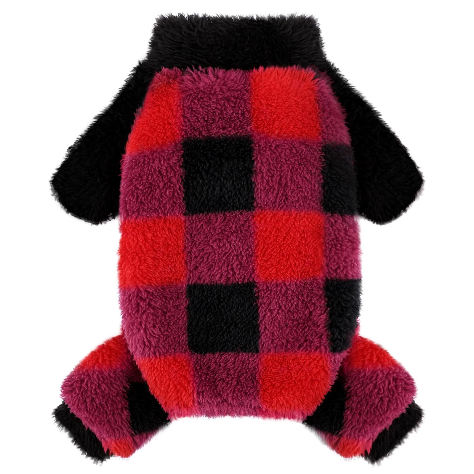 Dog Pajamas PJs Clothes for Small Dogs Girl Boy Warm Spring Fall Winter Onesie Xmas Sweaters Fleece Puppy Jumpsuits 4 Legged Out