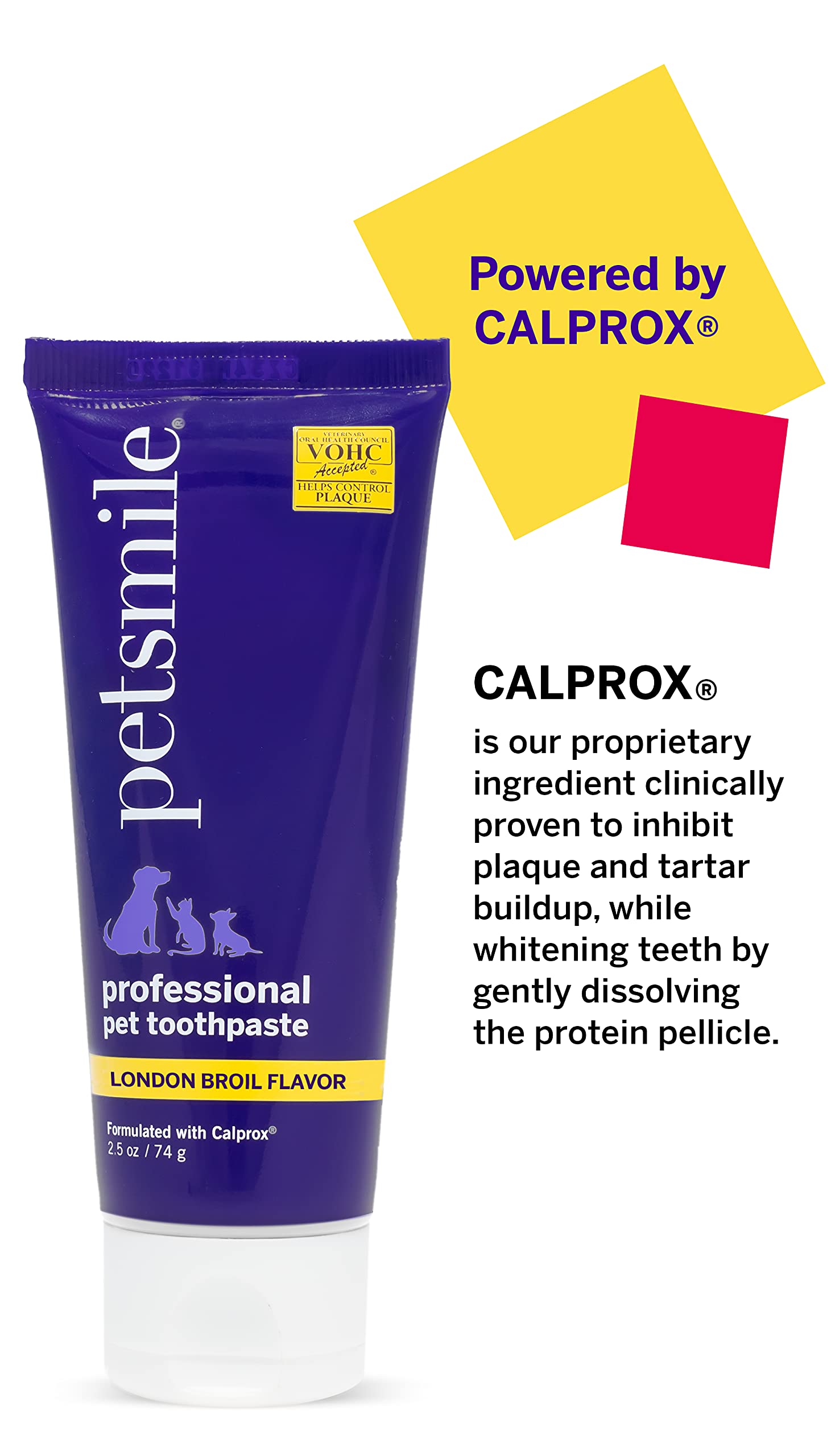 Petsmile Professional Pet Toothpaste - Cat & Dog Teeth Cleaning Supplies - Controls Plaque, Tartar, & Bad Breath - VOHC Accepted