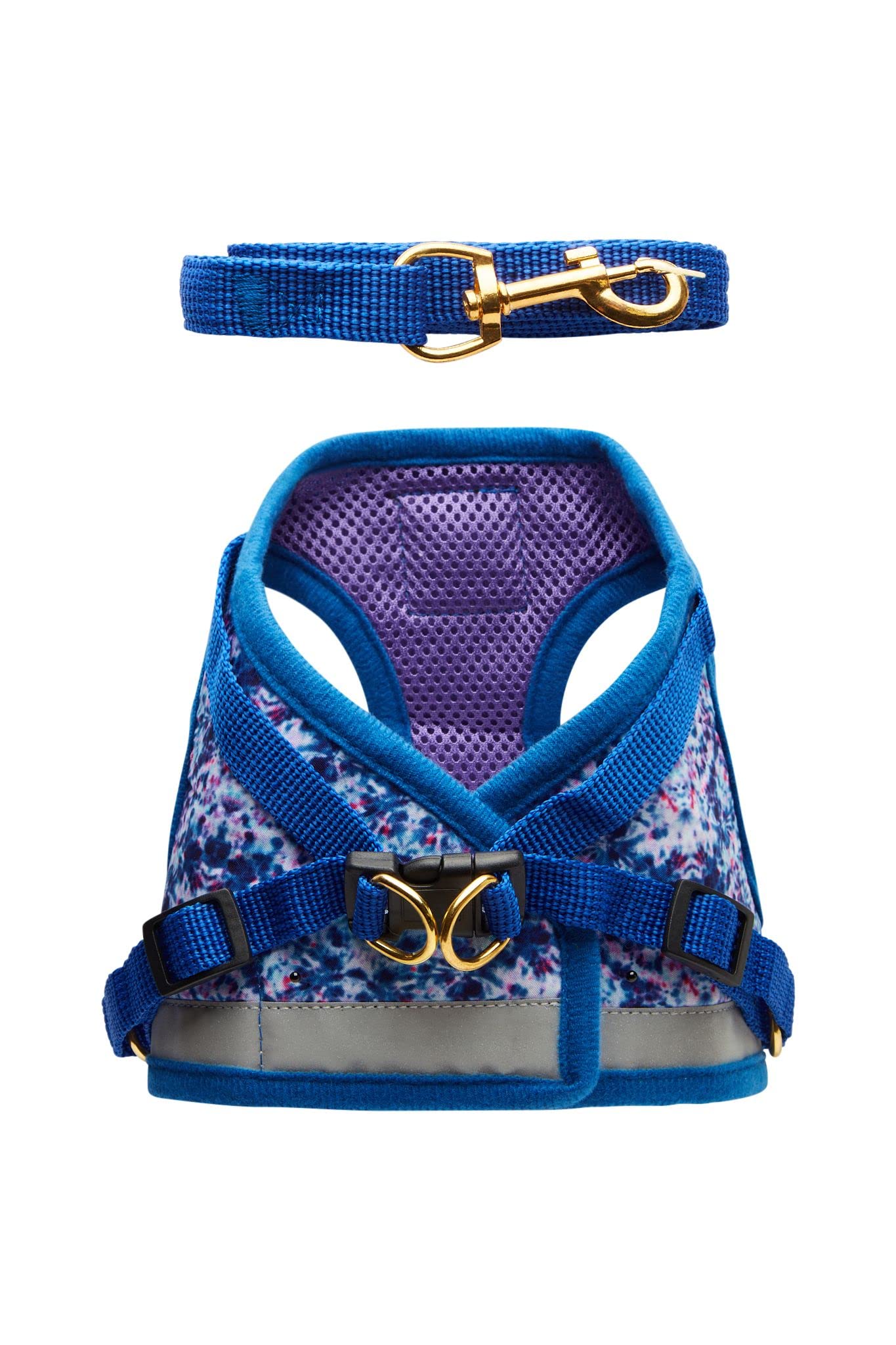 Travel Cat & Stray Cat Harness And Leash Set - Adjustable Fit Mesh Cat Harness And Reflective Strap - Comfort Escape Proof Harness For Cats, Kitten For Outdoor Walking, Hiking (Small, Groovy)