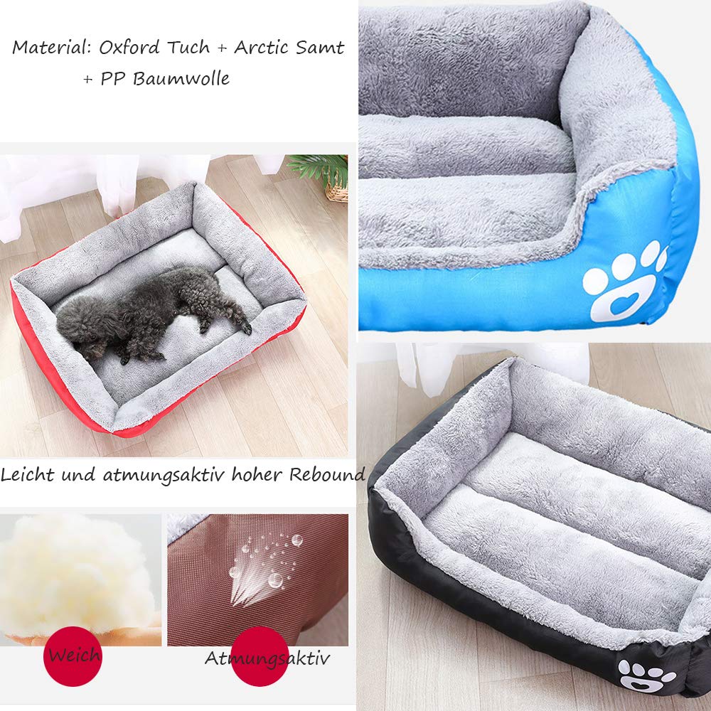 Hucwzp Pets 1 Piece Colour Kennel Cat Litter (Set Of 4 Four Seasons Universal Removable And Washable Dog Cage With Matraze