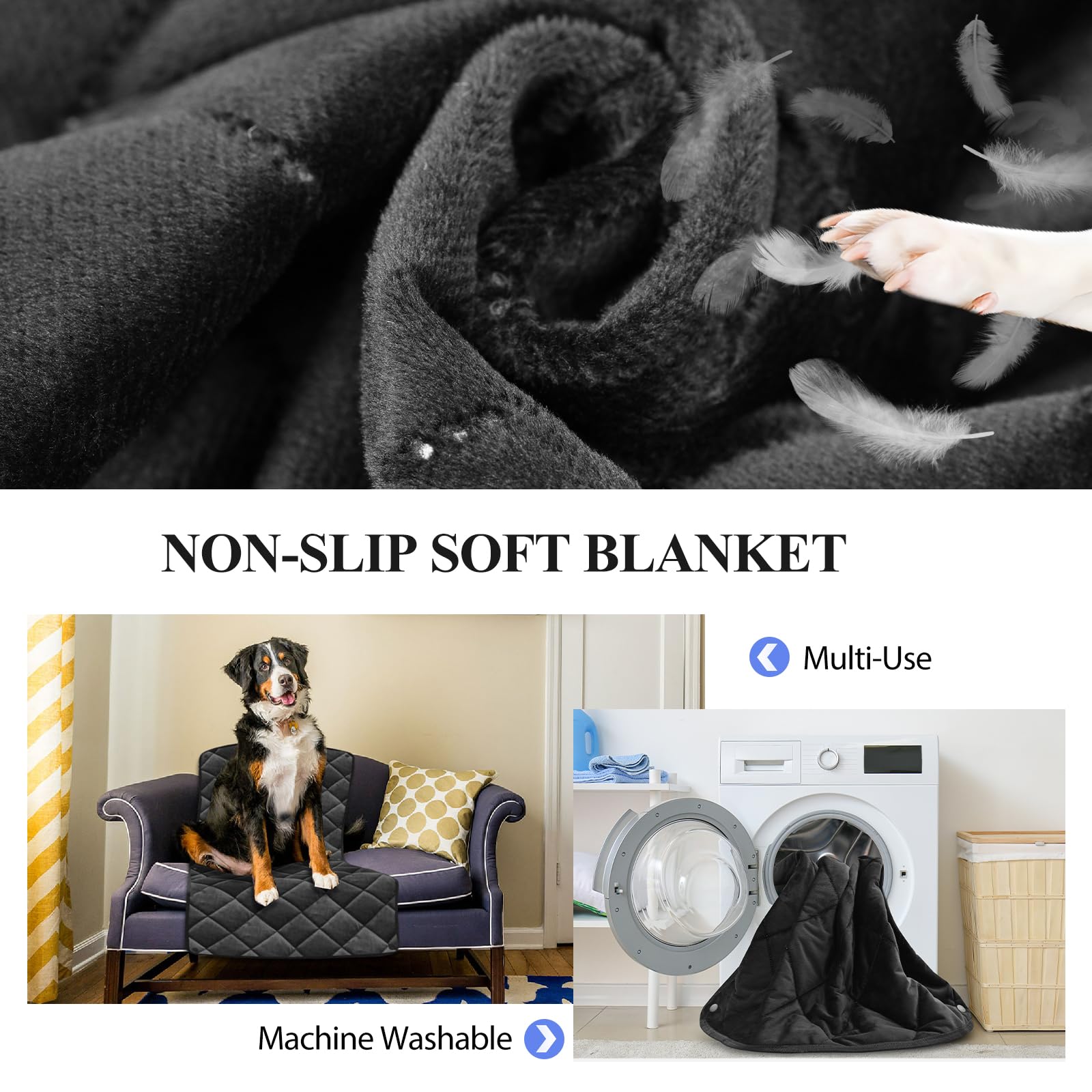 Rouwinne Back Seat Extender For Dogs Truck-With Soft Blanket, Dog Pet Seat Cover Back Seat Hard Bottom Holds 400Lbs, Backseat Do