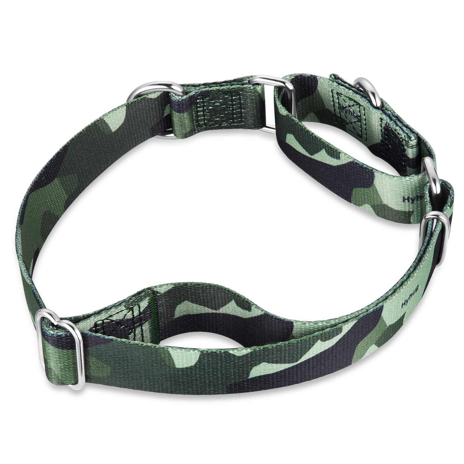 Hyhug Pets Premium Anti-Escape Martingale Dog Collar For Pup Dogs Daily Use Walking And Professional Training - Two Loop Can Att
