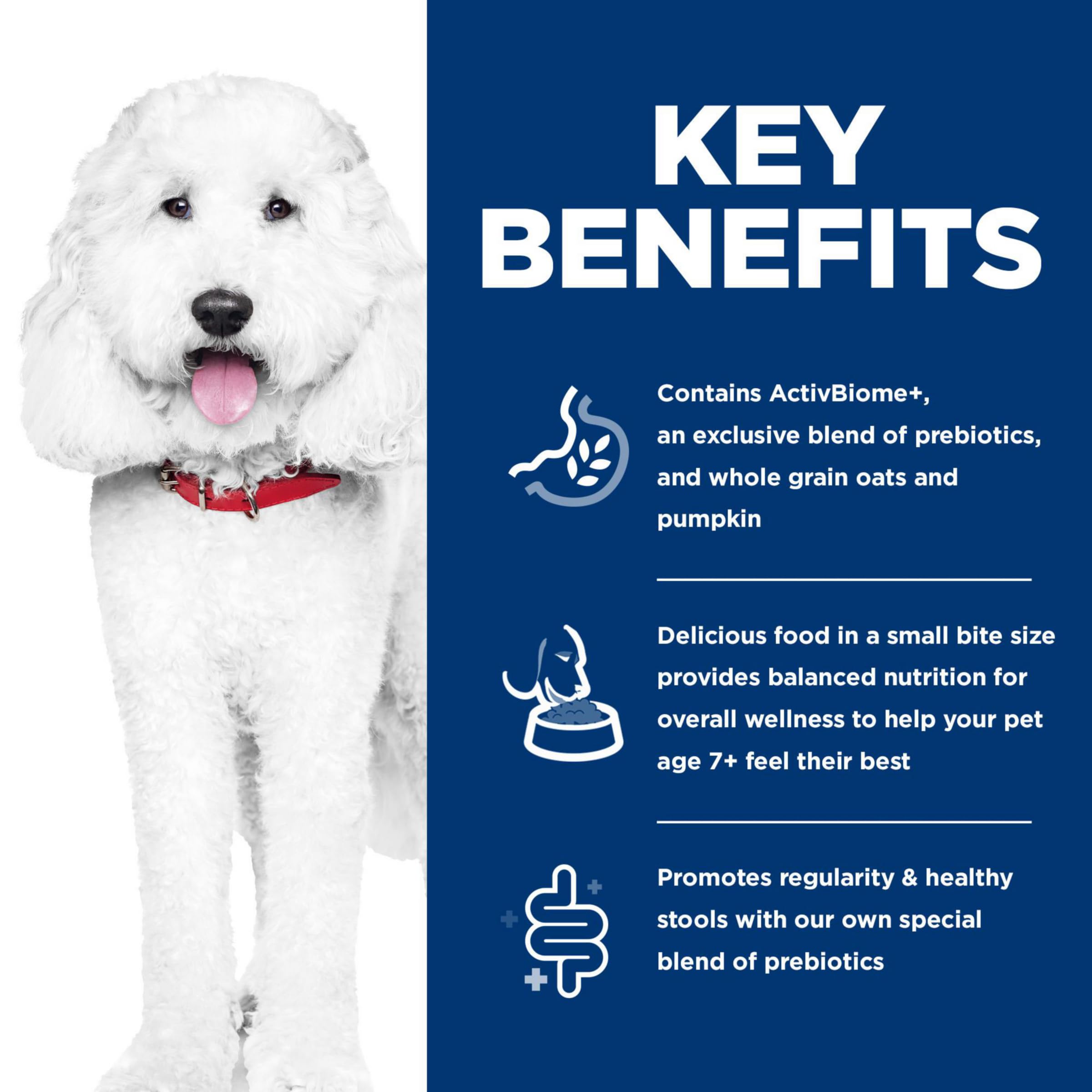 Hills Science Diet Perfect Digestion, Senior Adult 7+, Digestive Support, Small Kibble, Dry Dog Food, Chicken, Brown Rice, & Wh