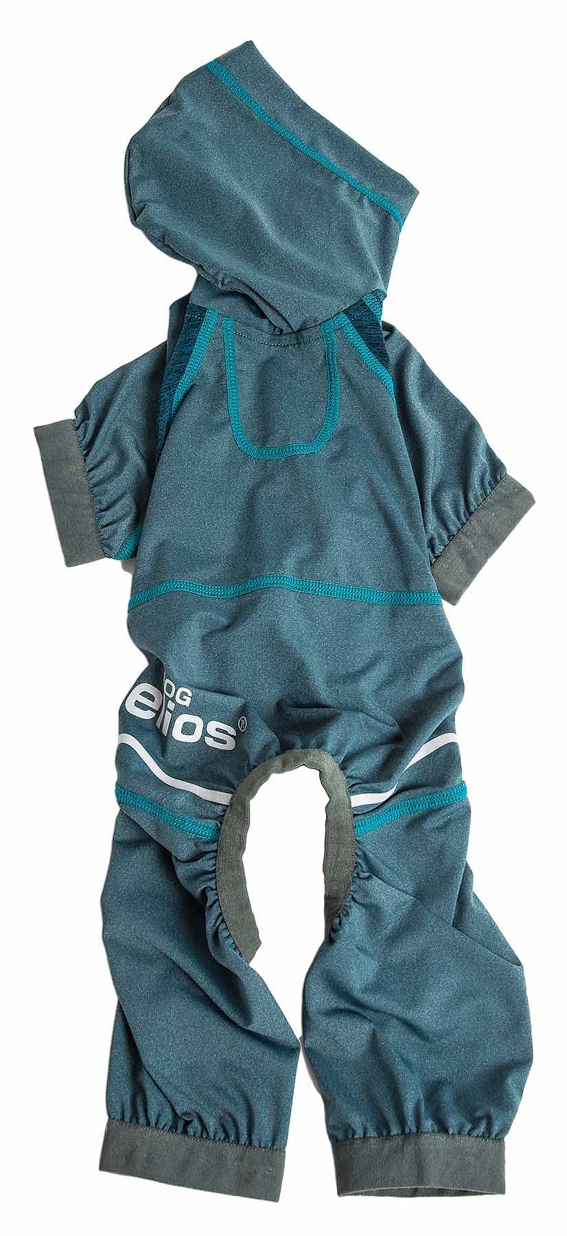 Dog Helios ?'Namastail' Lightweight 4-Way Stretch Breathable Full Bodied Performance Yoga Dog Hoodie Tracksuit, X-Small, Blue