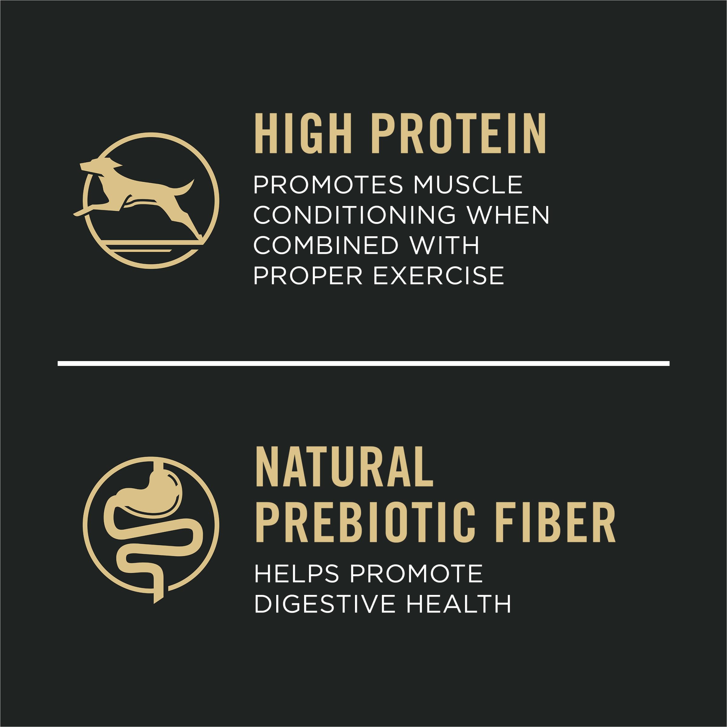 Purina Pro Plan Large Breed Dry High Protein Dog Food with Probiotics for Dogs, Beef and Rice Formula - 34 lb. Bag