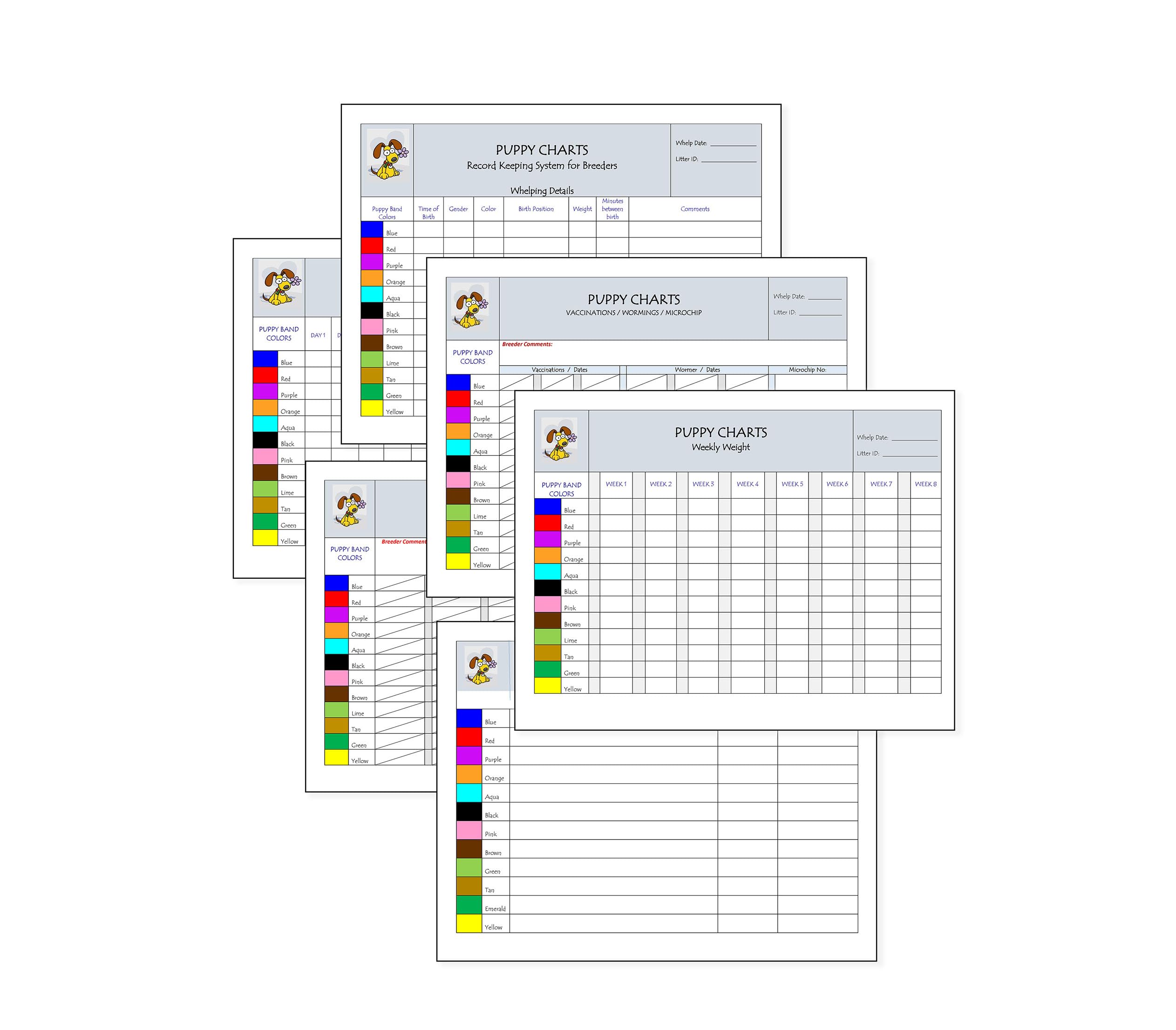 Record Keeping Charts For Breeders