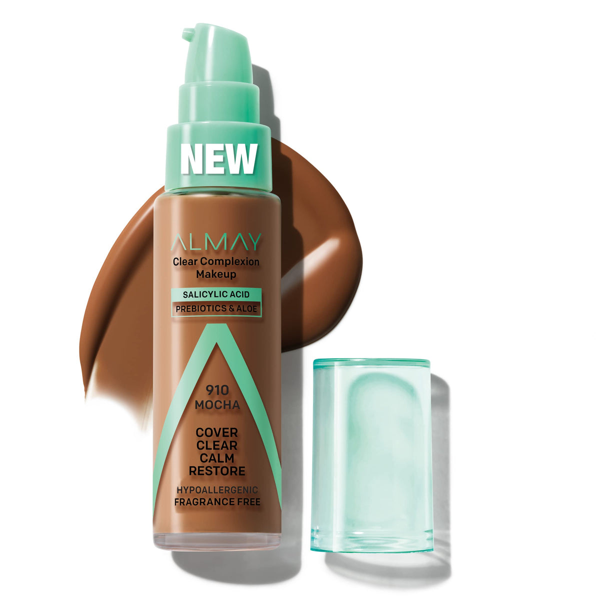 Almay Clear Complexion Acne Foundation Makeup With Salicylic Acid - Lightweight, Medium Coverage, Hypoallergenic, Fragrance-Free
