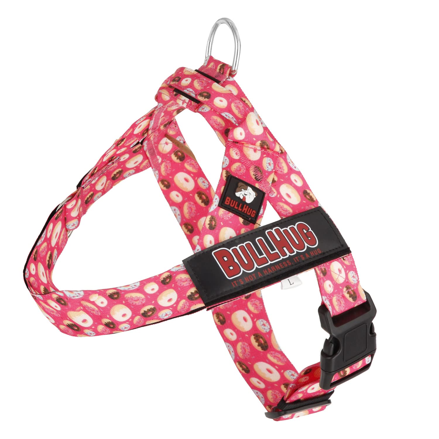 BULLHUG Harness - Made for Larger Chested Dogs Like English Bulldogs, French Bulldogs, Pugs & More. Stops Dogs from Pulling & Ch
