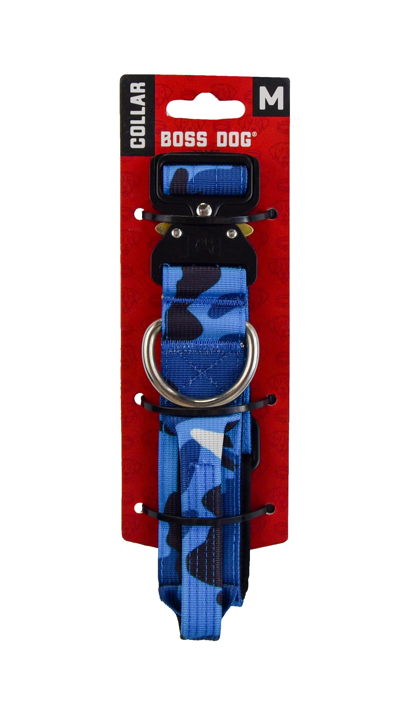 Boss Dog Tactical Collar, Blue Camo, Medium