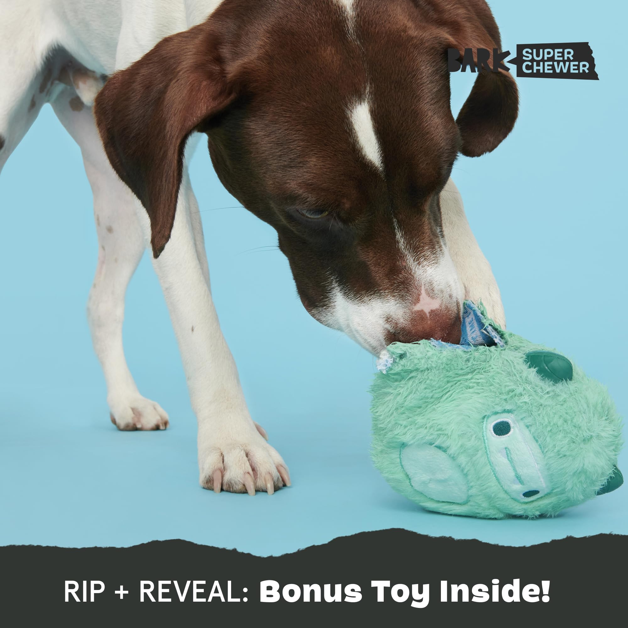 Barkbox Aurora Beast Super Chewer Dog Toy For Aggressive Chewers, Durable Natural Rubber With Soft Exterior Built For Tough Play