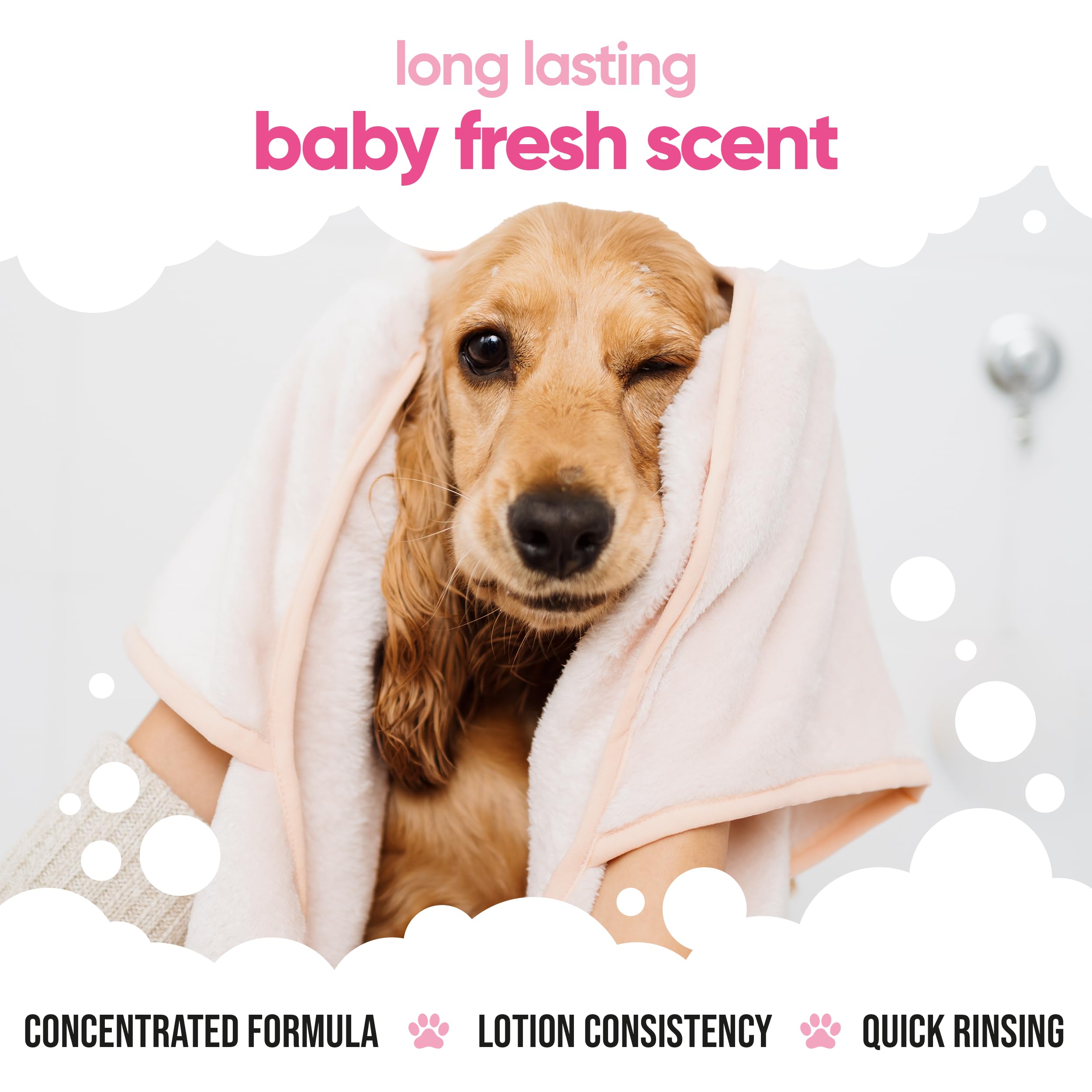 Buddycare Baby Fresh Dog Conditioner (169.07oz) Made with Aloe Vera, Argan Oil & Pro Vitamin B5 to Detangle Matted Coats & Relie