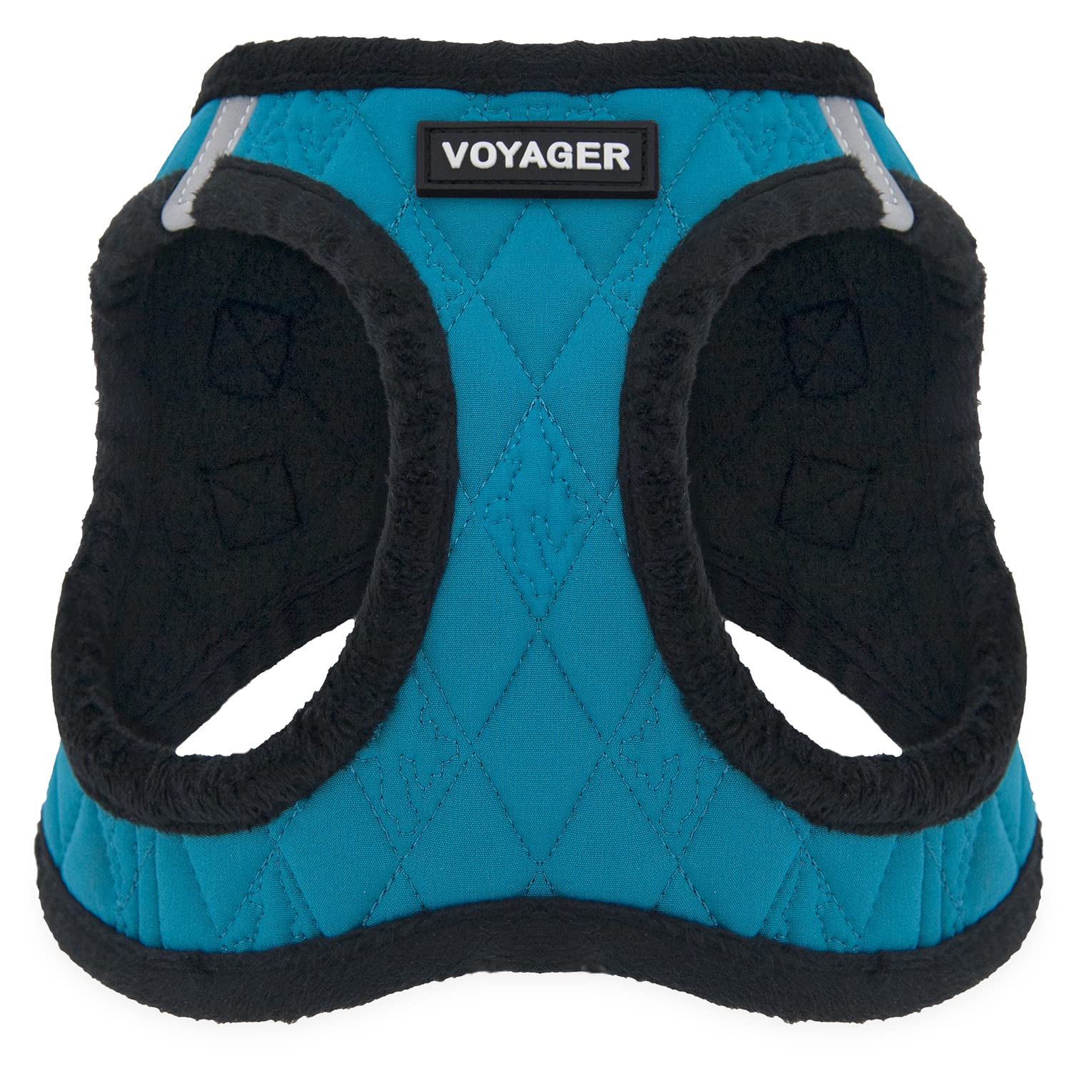 Voyager Step-In Plush Dog Harness - Soft Plush, Step In Vest Harness For Small And Medium Dogs By Best Pet Supplies - Turquoise Plush, L (Chest: 18 - 20.5')