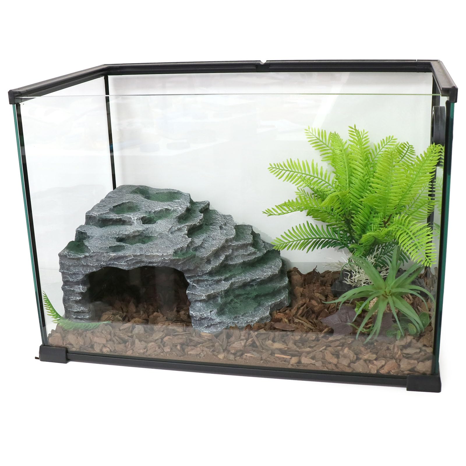 Large Reptile Hide Shale Scape Step Ledge, Reptile Cave Hideout, Bearded Dragons Accessories, Basking Rocks for Bearded Dragons