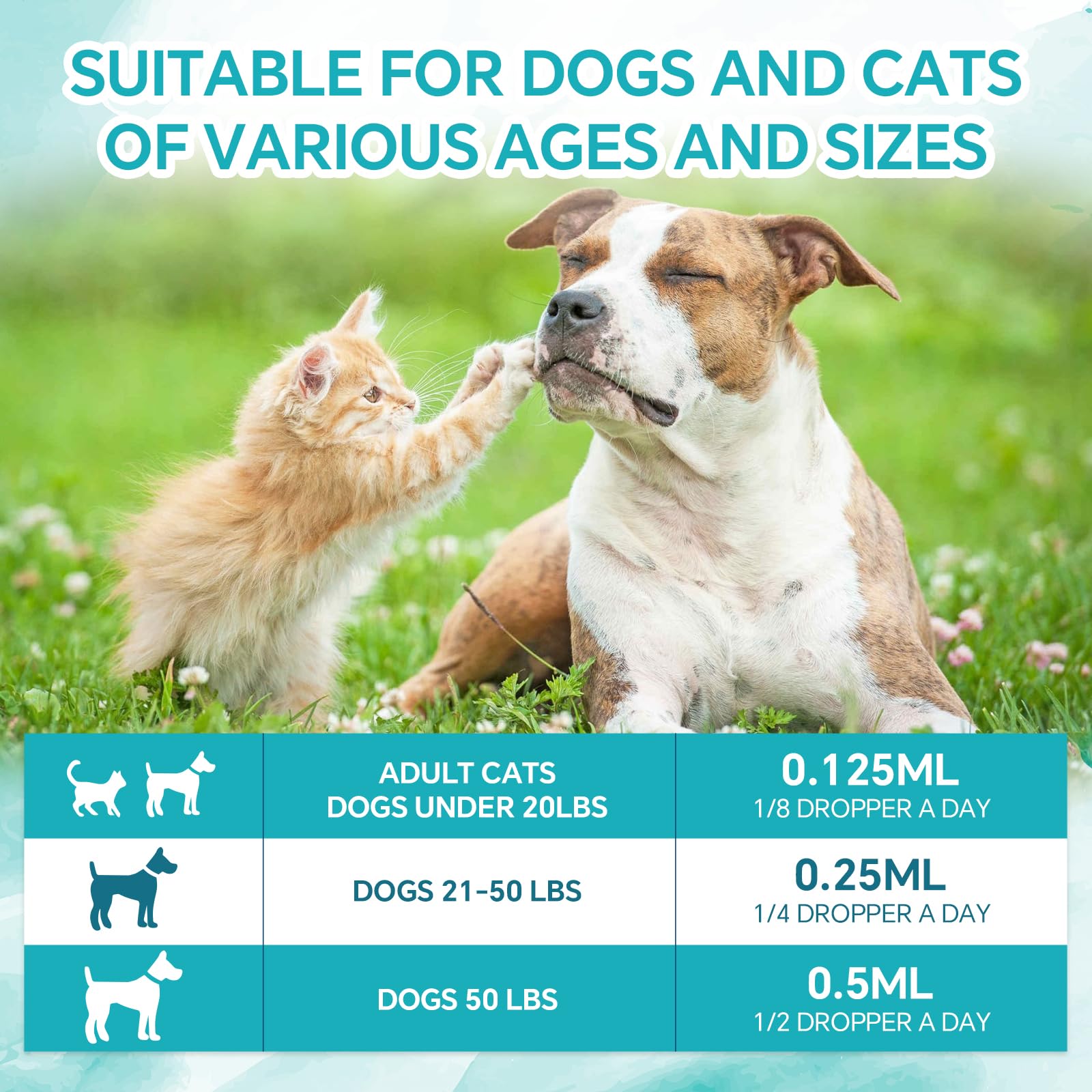 Woyamay Camling Oil for Dogs and Cats - Camling Oil Drops Rich in Omega 3, 6, 9 and Organic Extract Helps Pets with ?nxi?ty & St