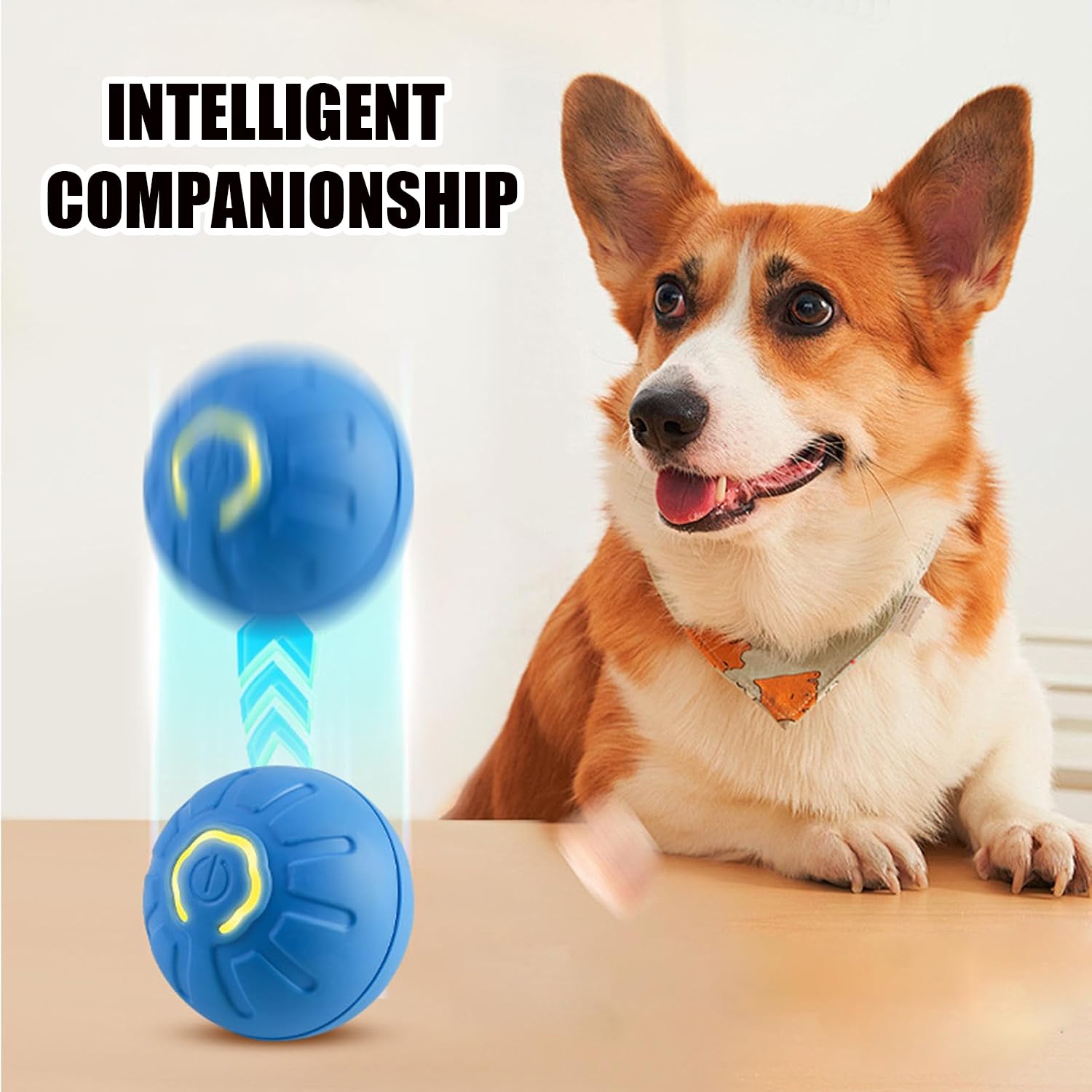 GSHLGAO Smart Jumping Ball for Dogs,Shaky Ball Toy for Dogs,Vibrating Do g Balls,USB Rechargeable Shaky Balls Dog Toy,Interactiv