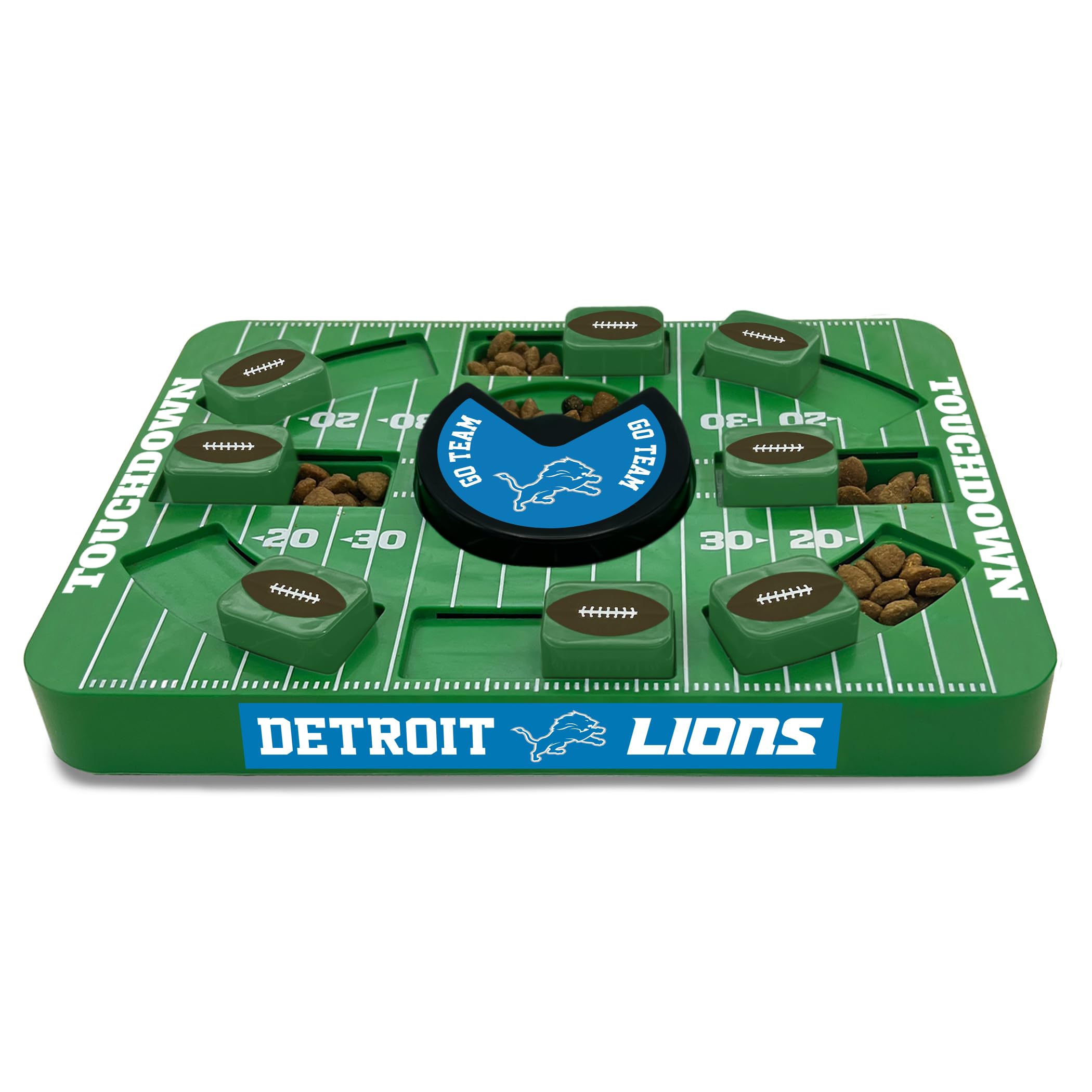 Pets First Nfl Detroit Lions Large Puzzle Toy, Dog Puzzle Treat Toy, New Large Size, Interactive Dog Treat Toy, Dog Slow Feeding