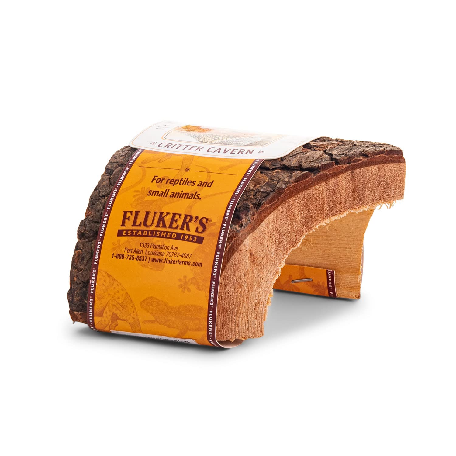 Fluker'S Reptile Corner Half Log Hideout, Small