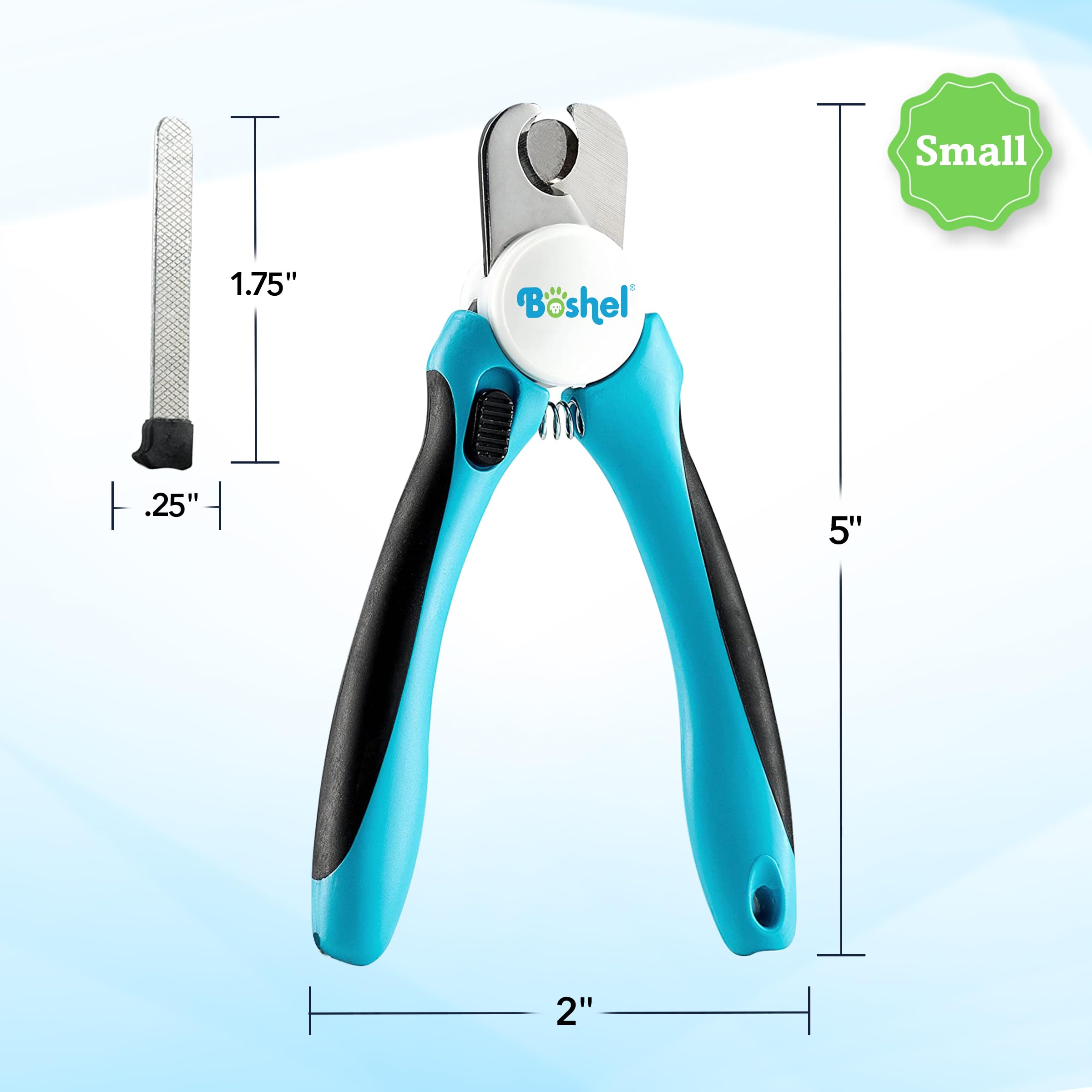 Boshel Small Dog Nail Clipper - Dog Nail Trimmer With Safety Guard, Dog Nail Clippers For Small Dogs & Cat, Razor-Sharp Dog Nail