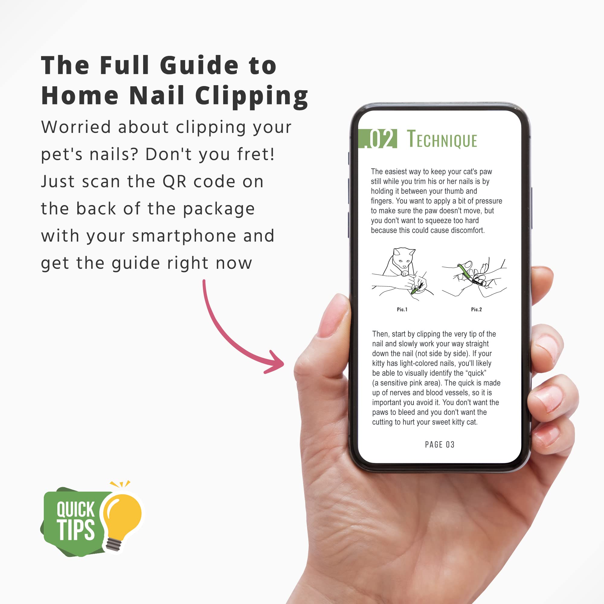 SHINY PET Cat Nail Clippers - Ergonomic Stainless Steel Grooming Tools for Small Pets - Green, Flat Size, Includes Ebook Guide