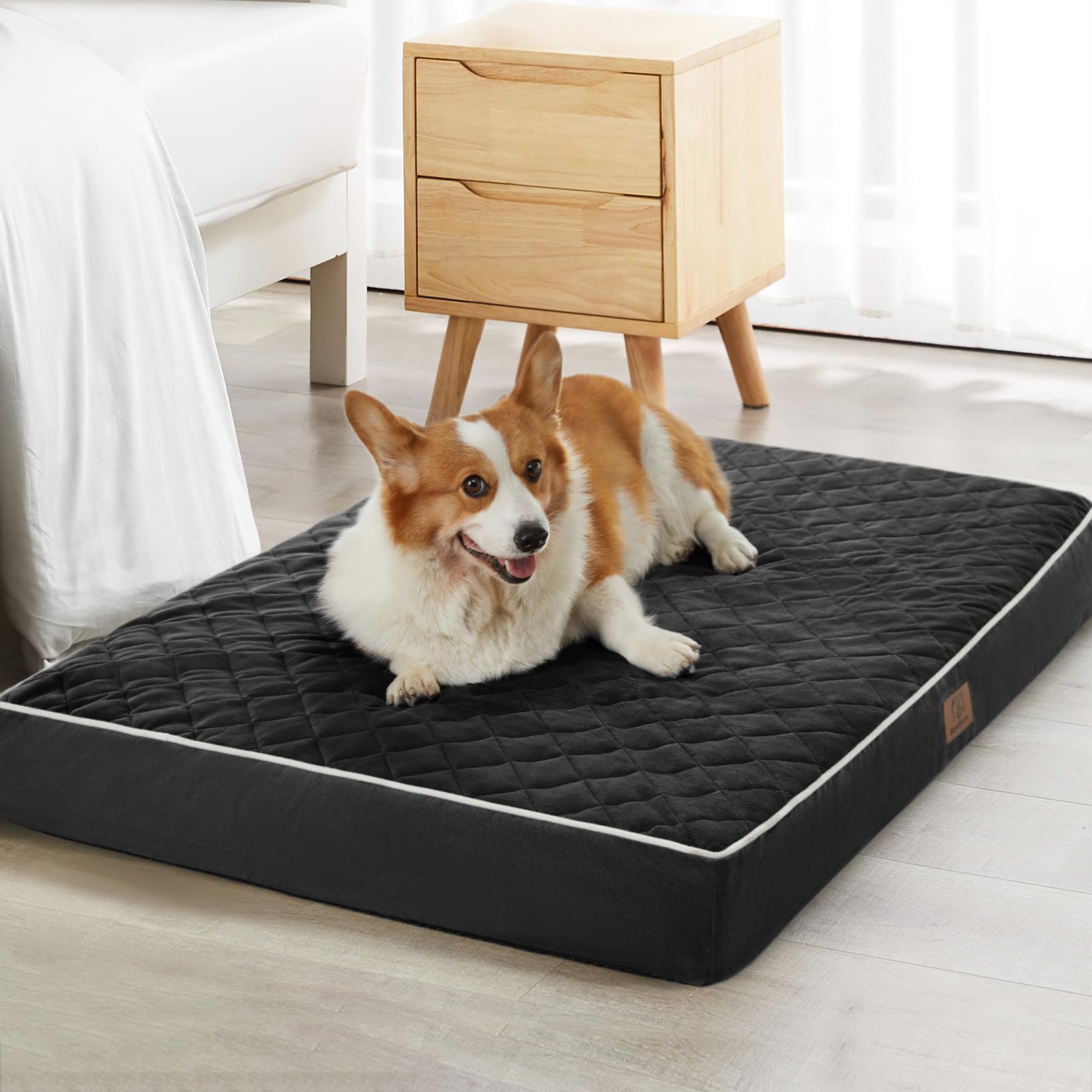 WNPETHOME Orthopedic XL Dog Beds Large Sized Dog, Waterproof Extra Large Dogs Bed with Removable Washable Cover, Multi-Needle Qu