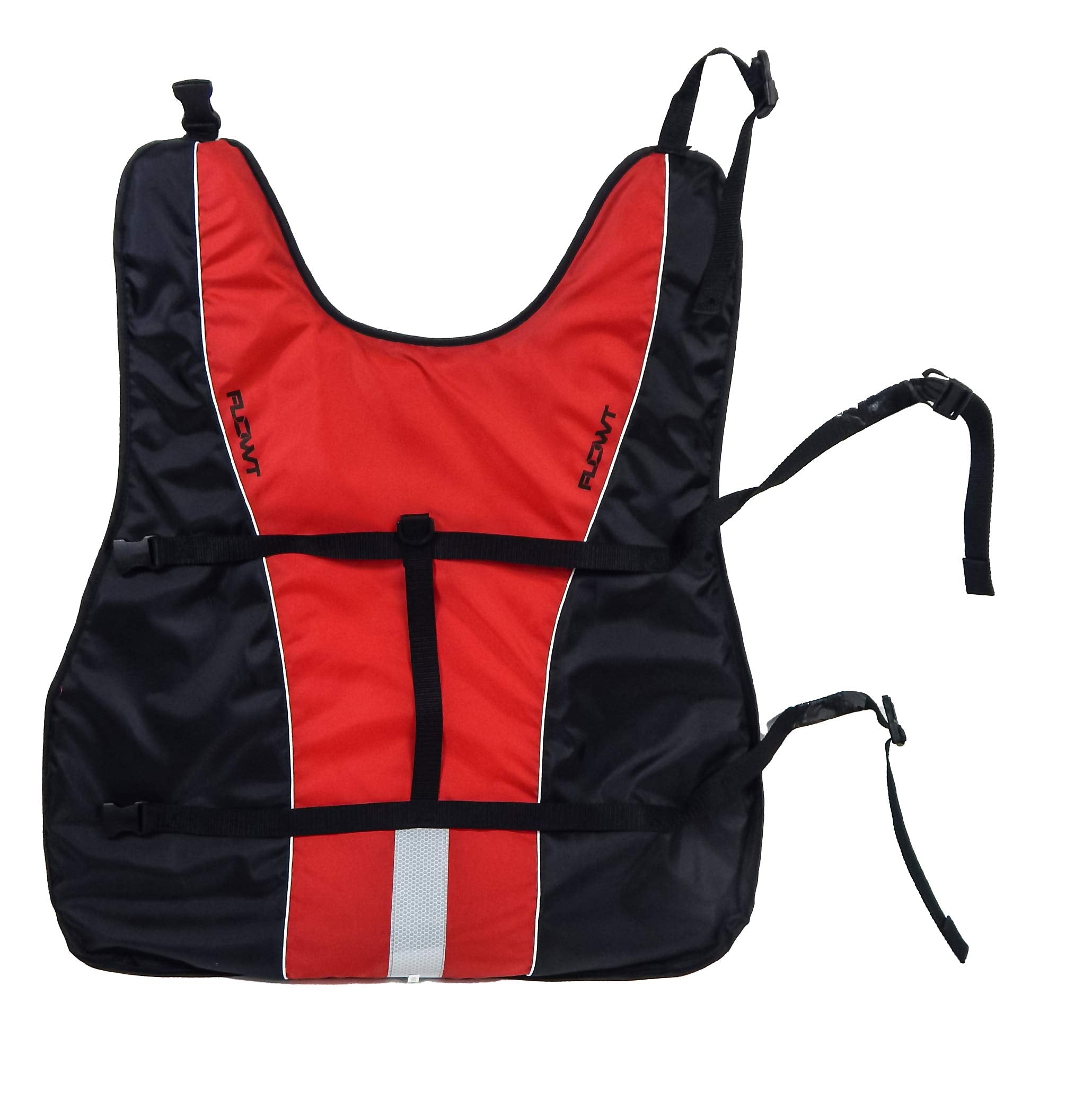 Flowt Dog Life Vest 40902-2-2X Dog Life Vest, Pfd, Red, 2X Large,
