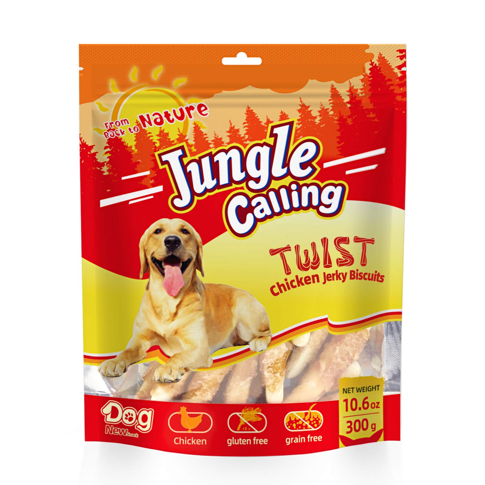 Jungle Calling Chicken Biscuits Dog Treats, Rawhide Free Soft Chewy Treats for Training Rewards,10.6oz