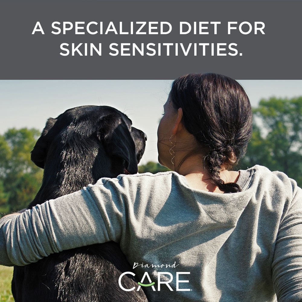 DIAMOND CARE Grain-Free Adult Dry Dog Food for Sensitive Skin, 25lb, Hydrolyzed Salmon Protein